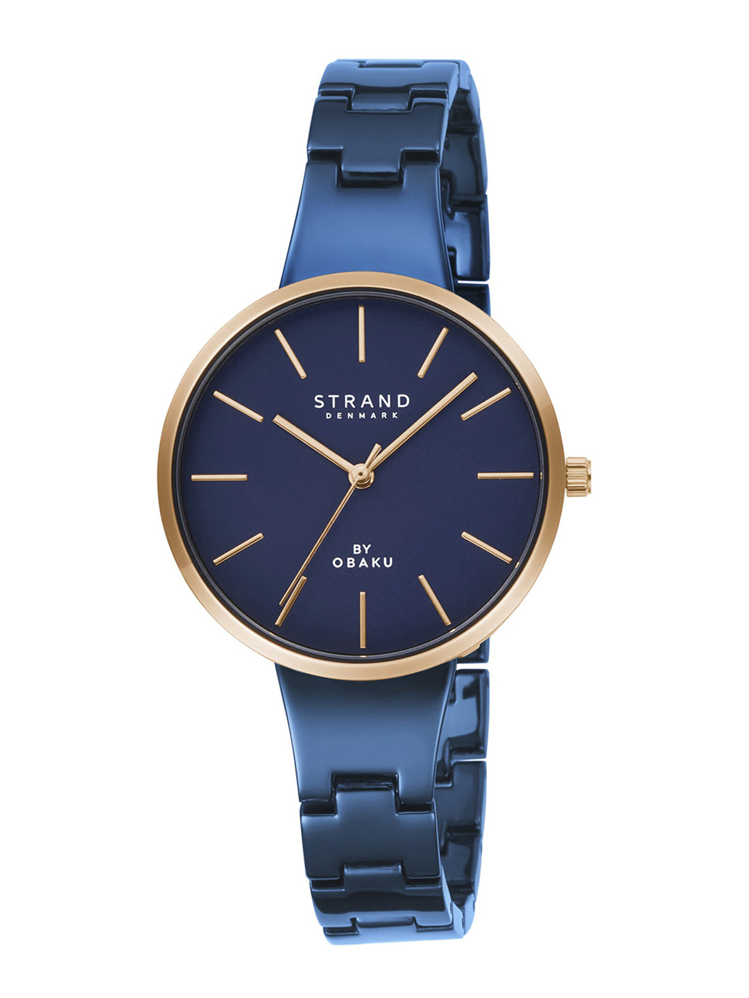 

STRAND BY OBAKU Women Blue Brass Dial & Blue Straps Analogue Watch S700LXVLSL
