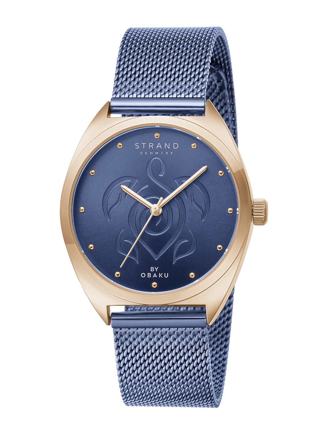 

STRAND BY OBAKU Women Blue Brass Dial & Blue Straps Analogue Watch S719LXVLML-DT