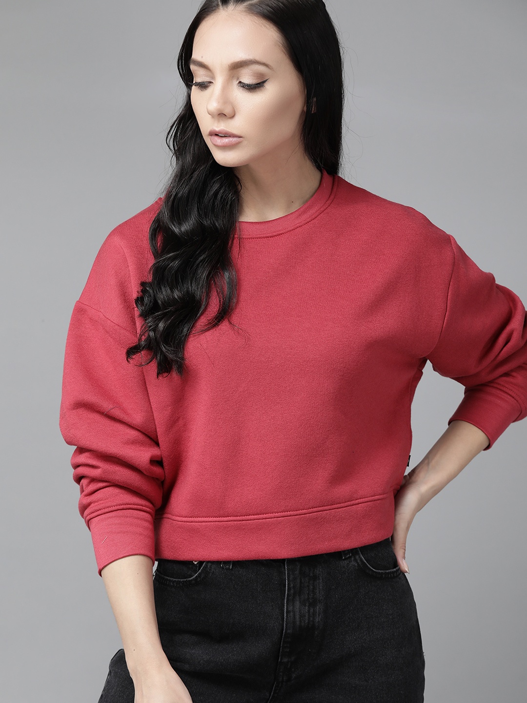 

Roadster Women Red Sweatshirt