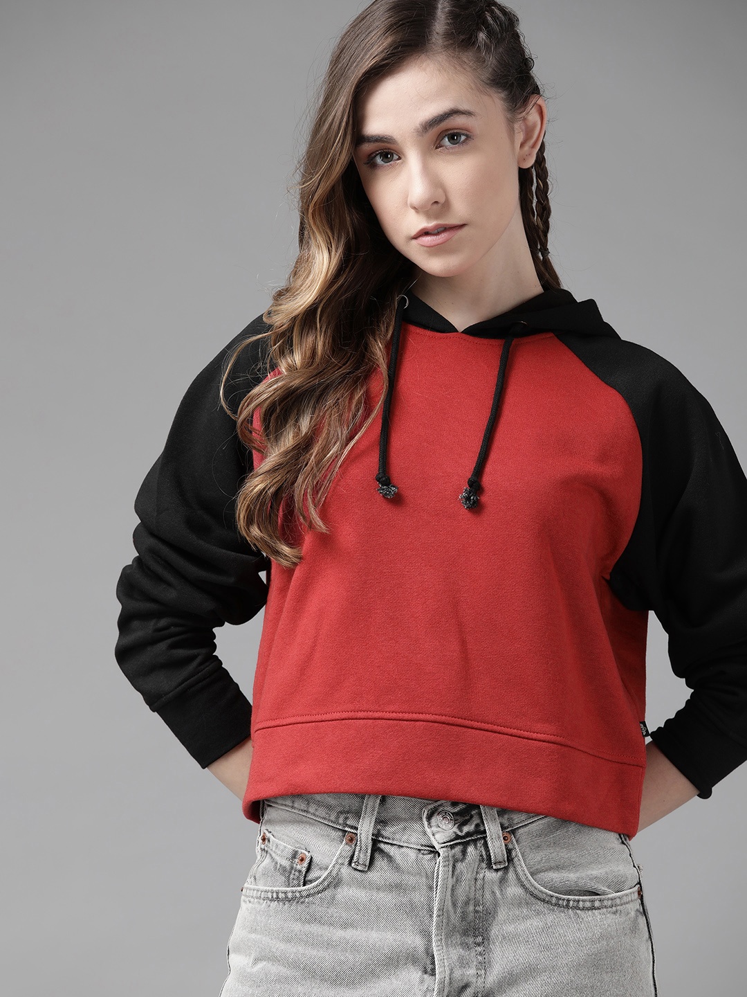 

Roadster Women Red Hooded Sweatshirt