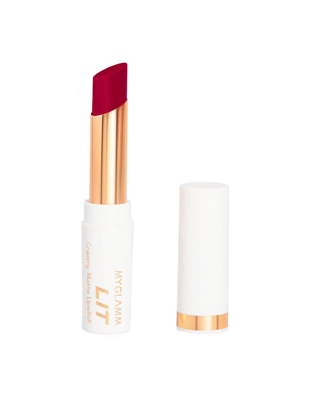 

MyGlamm LIT Creamy Matte Lipstick-Flirtini-3.7g, Red