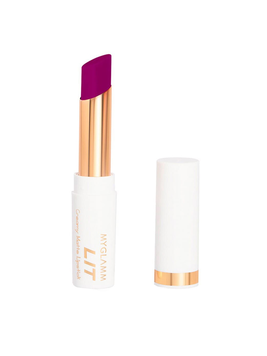 

MyGlamm LIT Creamy Matte Lipstick-French 75 - 3.7g, Purple