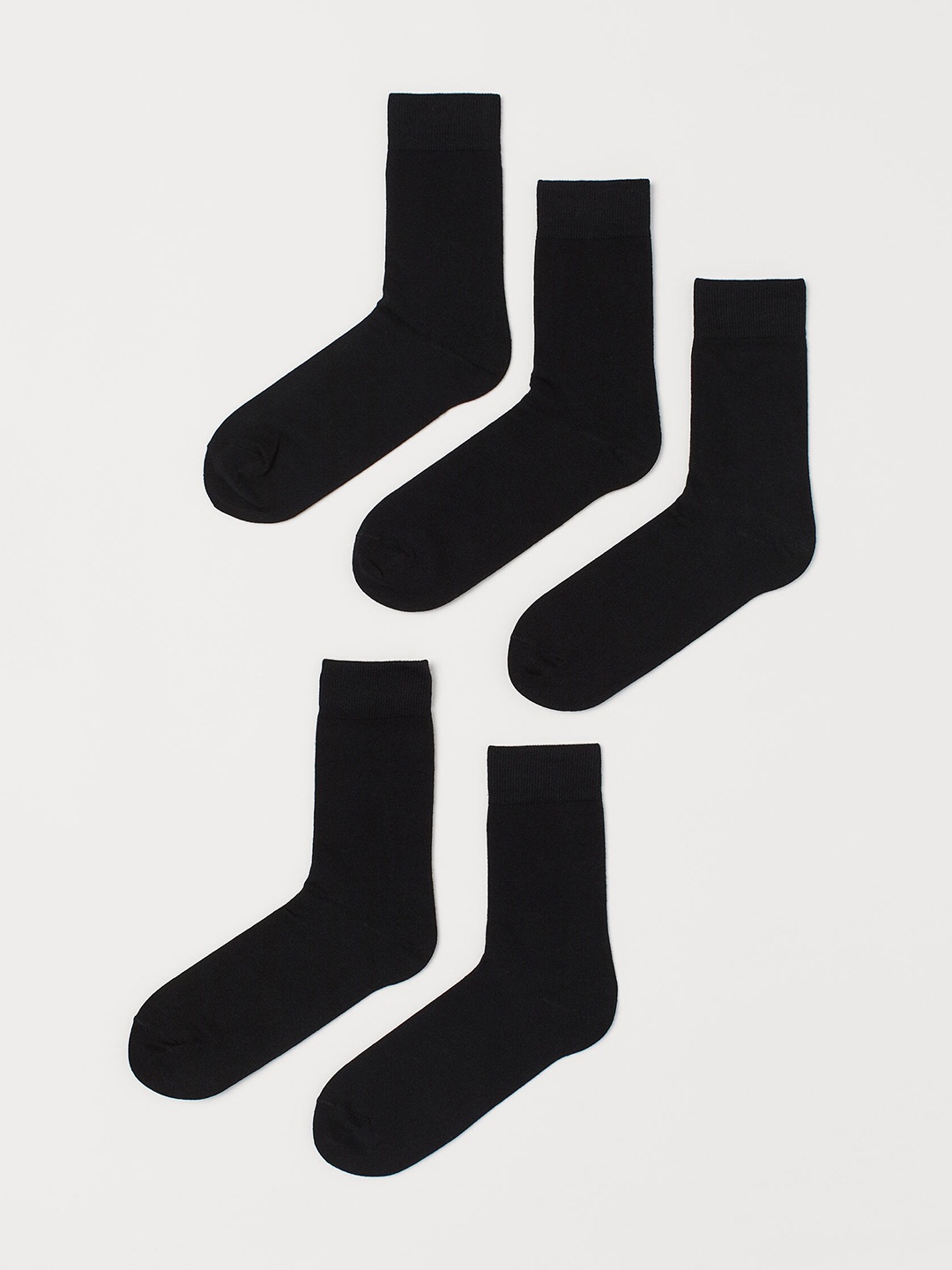 

H&M Mens Black 5-pack Socks