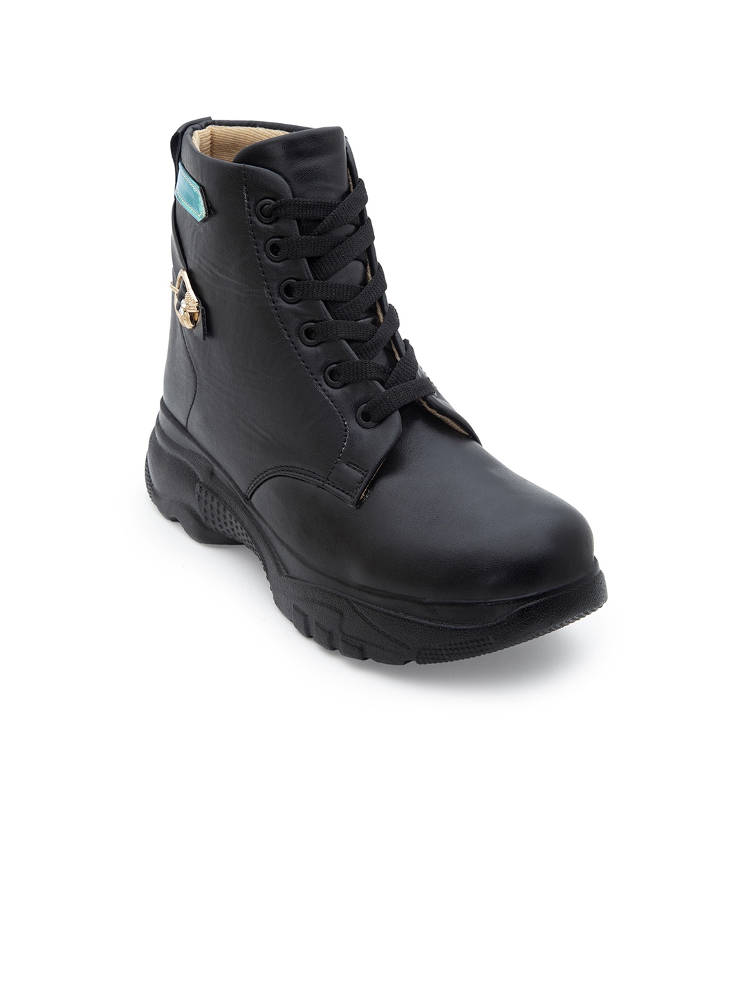 

DEAS Black Flatform Heeled Boots