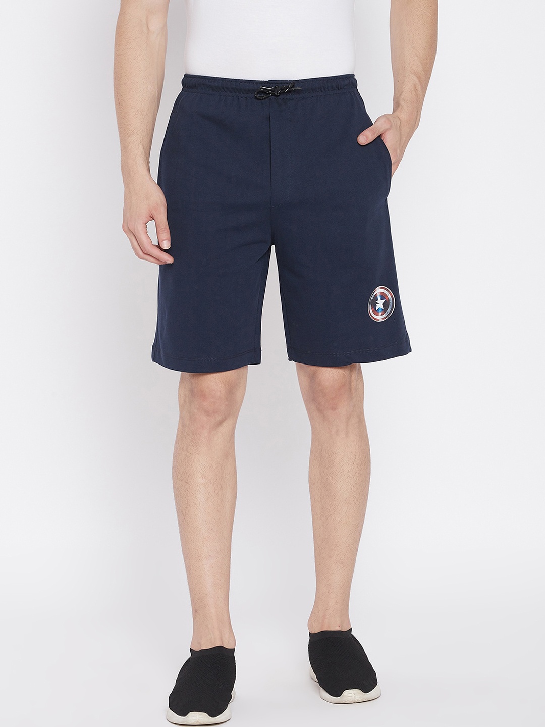 

Marvel by Wear Your Mind Men Navy Blue Avengers Regular Shorts