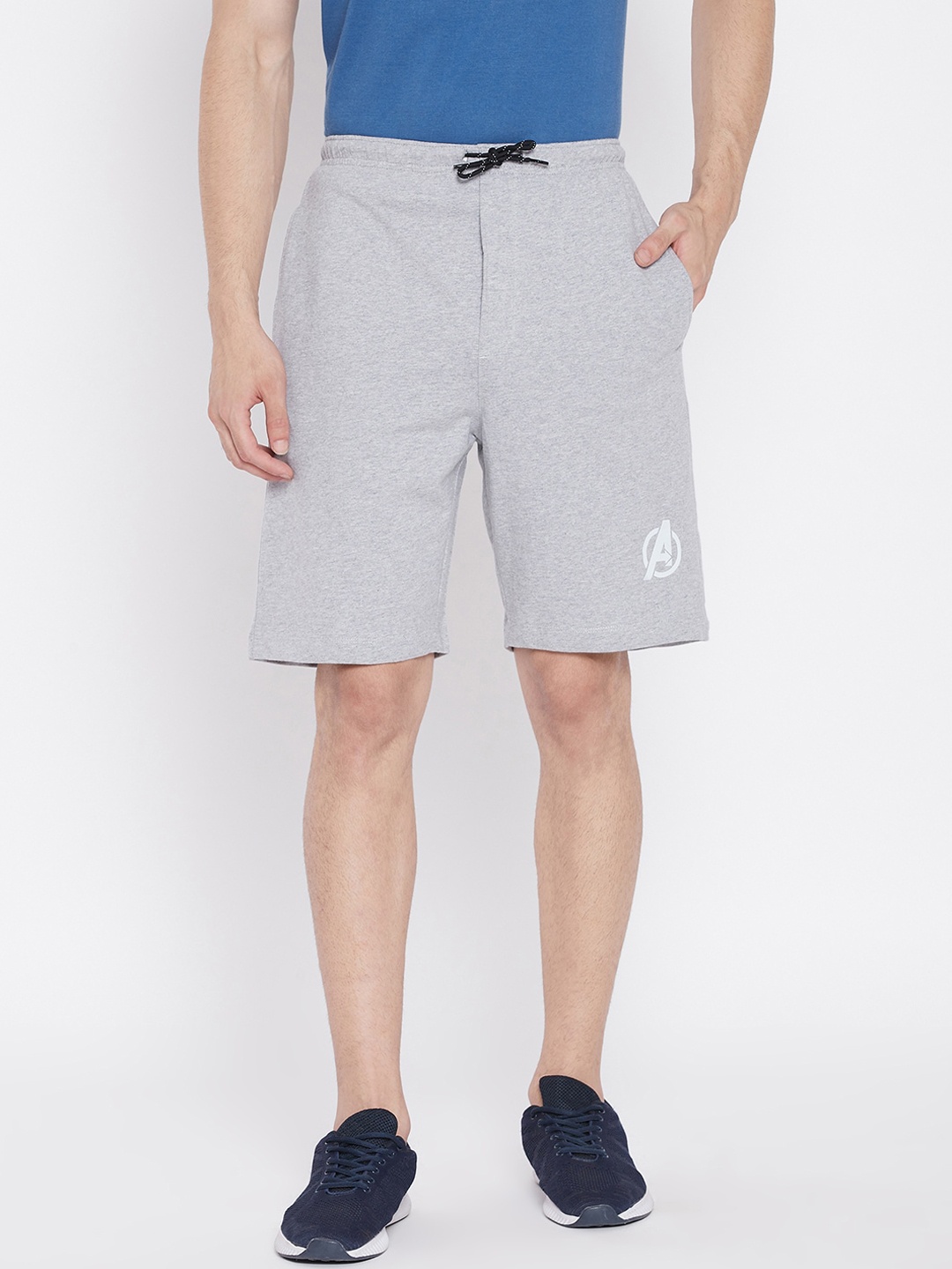 

Marvel by Wear Your Mind Men Grey Avengers Regular Shorts