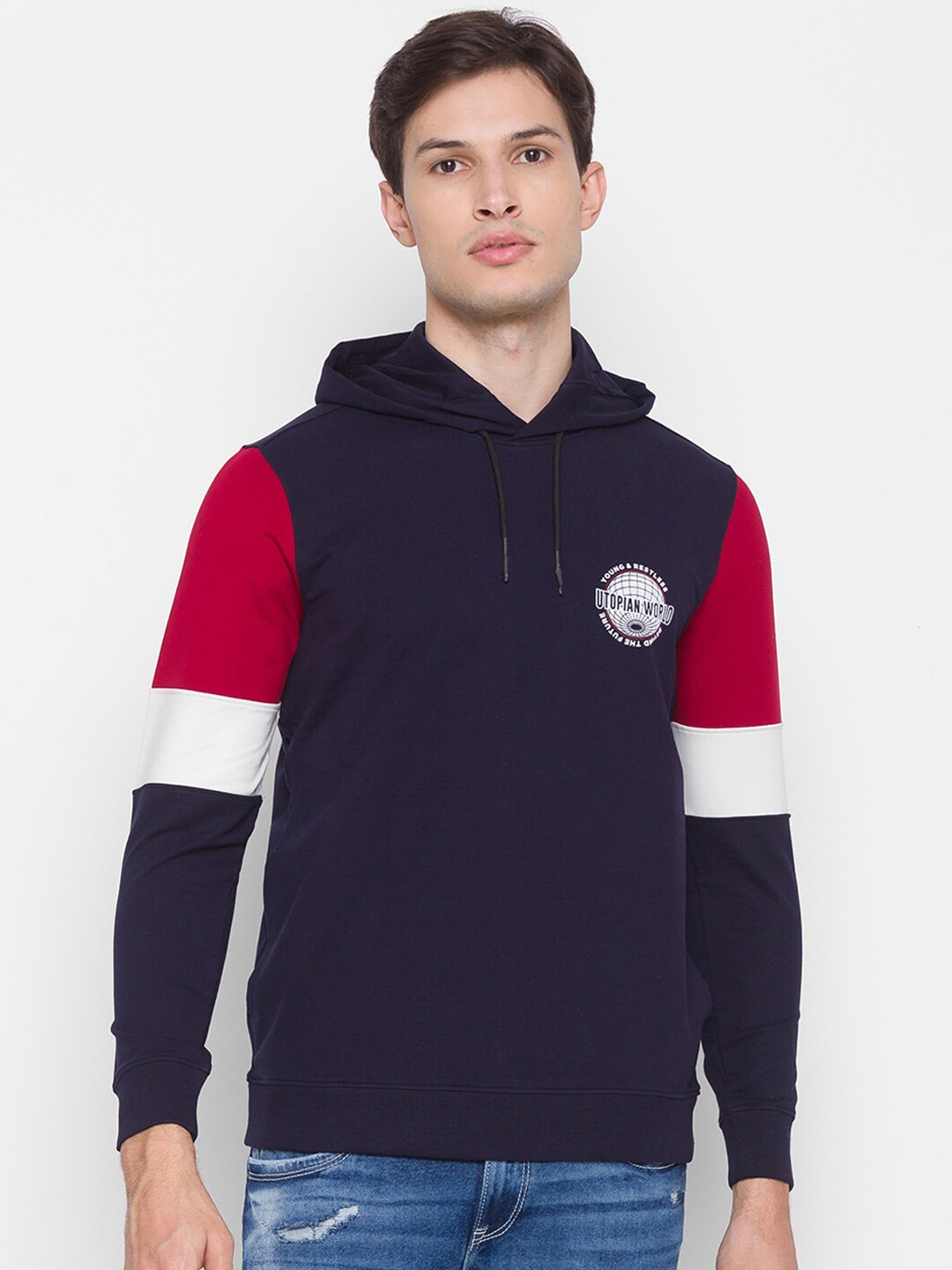 

SPYKAR Men Blue Sweatshirt