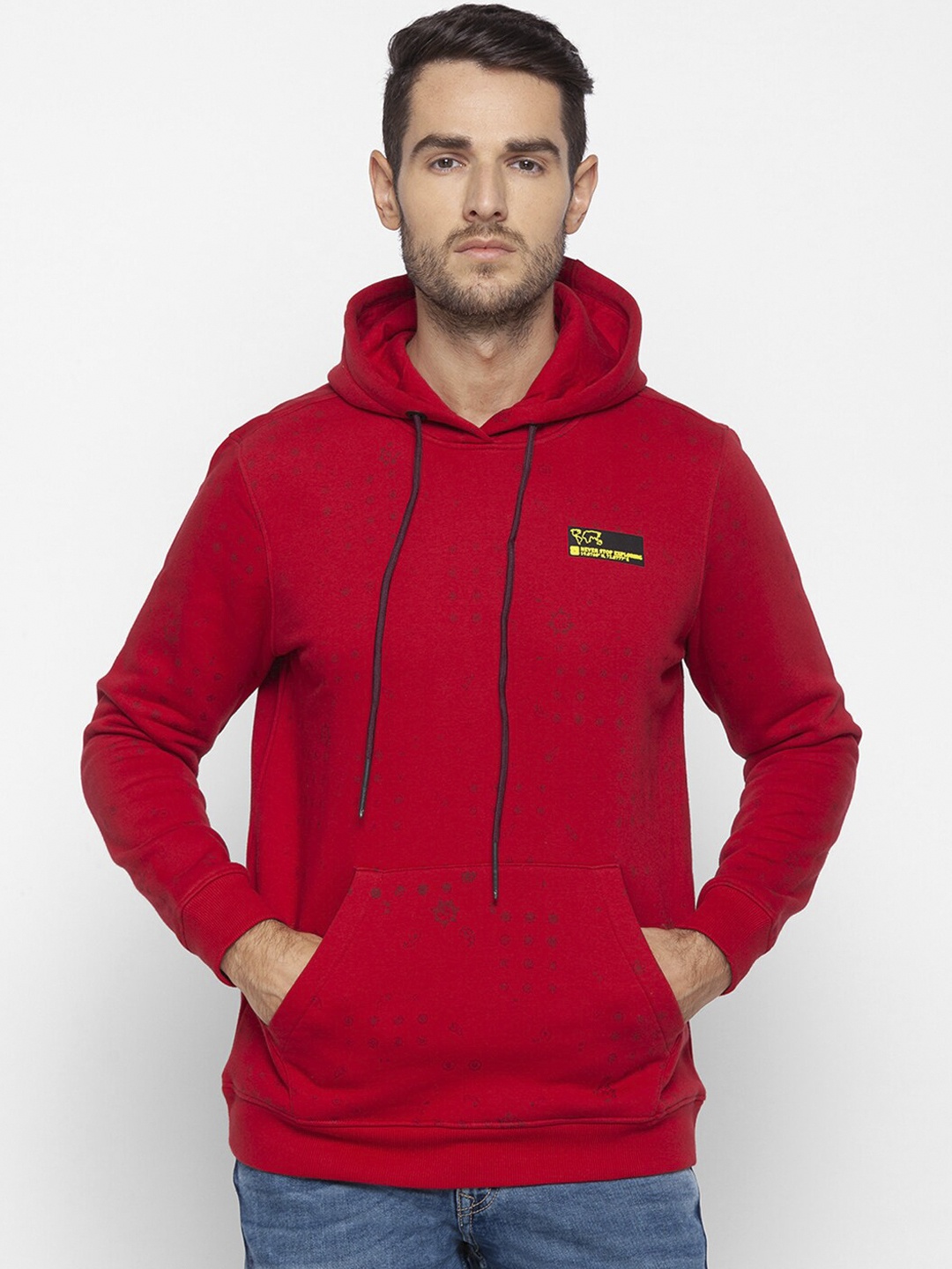 

SPYKAR Men Red Sweatshirt