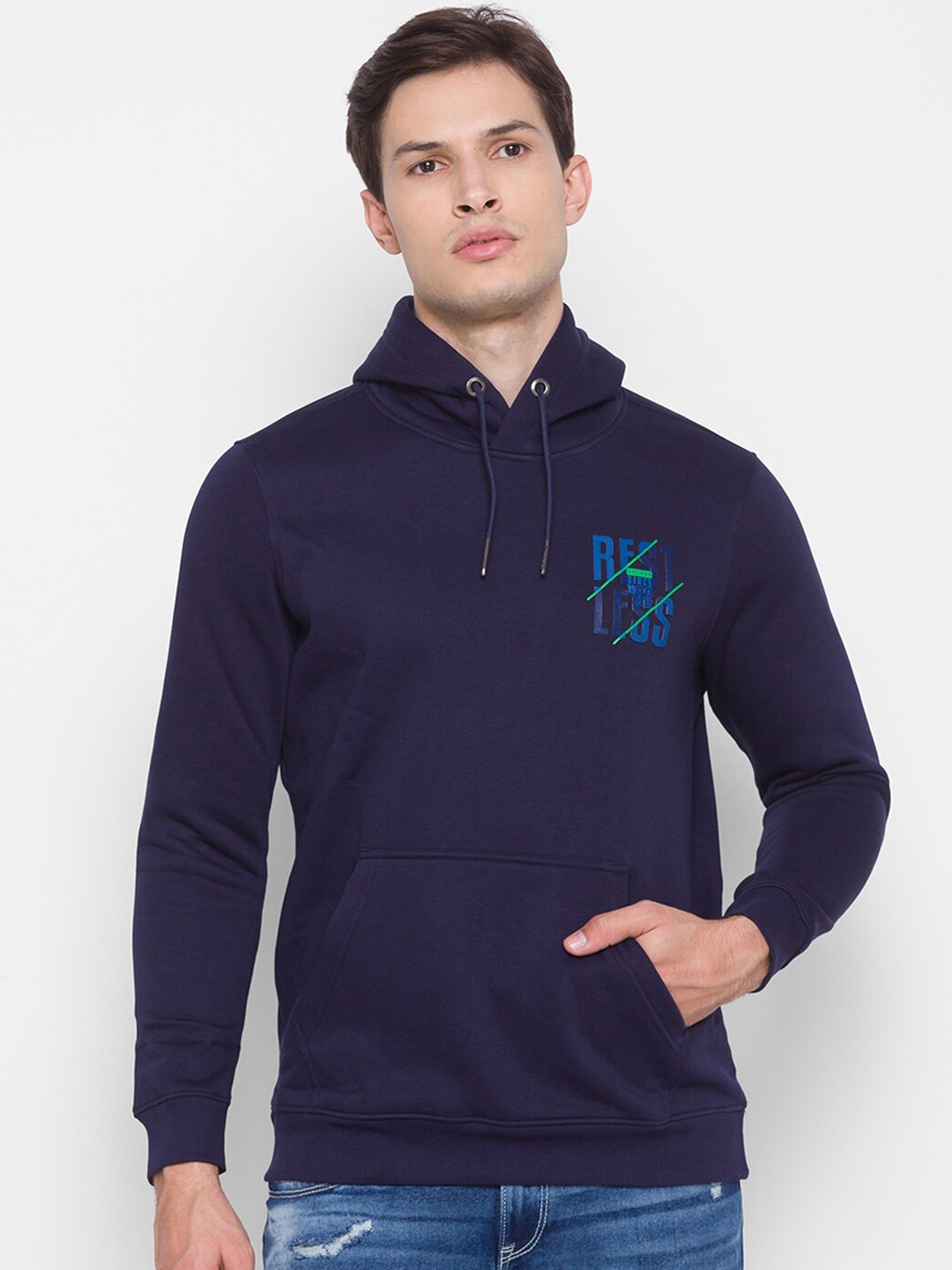 

SPYKAR Men Blue Sweatshirt