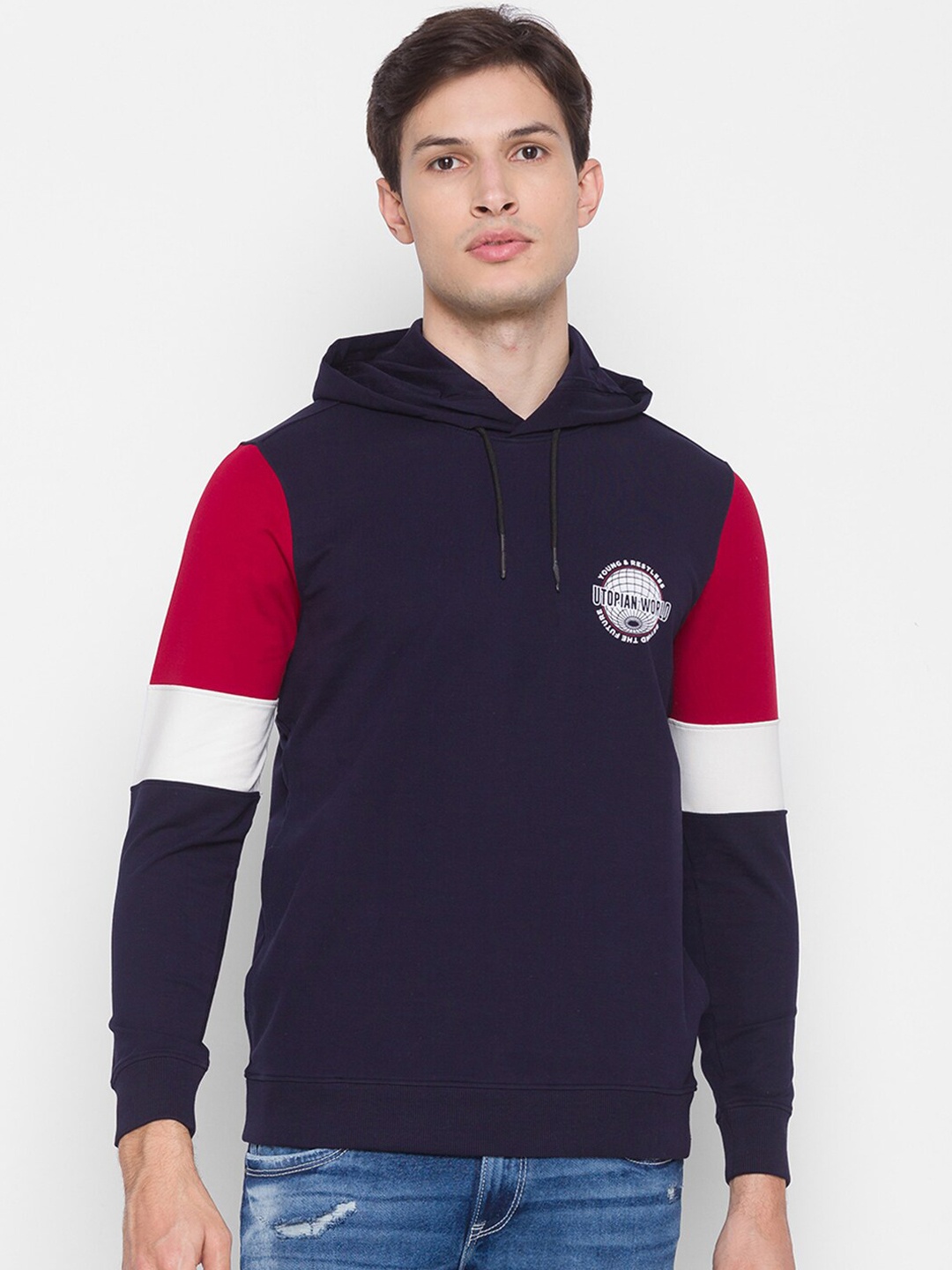 

SPYKAR Men Blue Sweatshirt