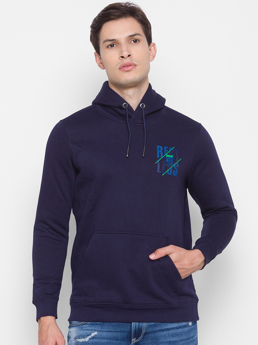 

SPYKAR Men Blue Sweatshirt
