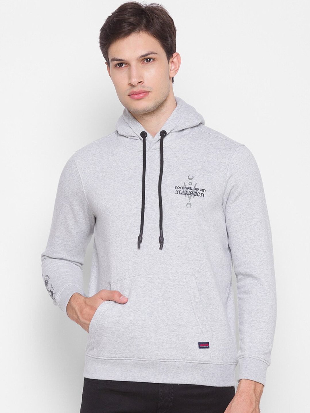 

SPYKAR Men Grey Sweatshirt