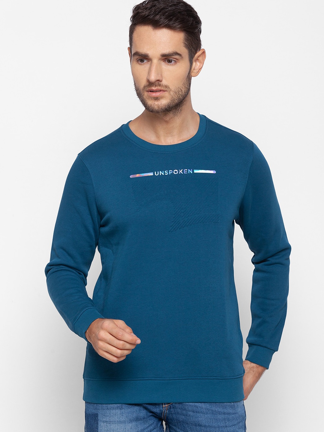 

SPYKAR Men Blue Sweatshirt