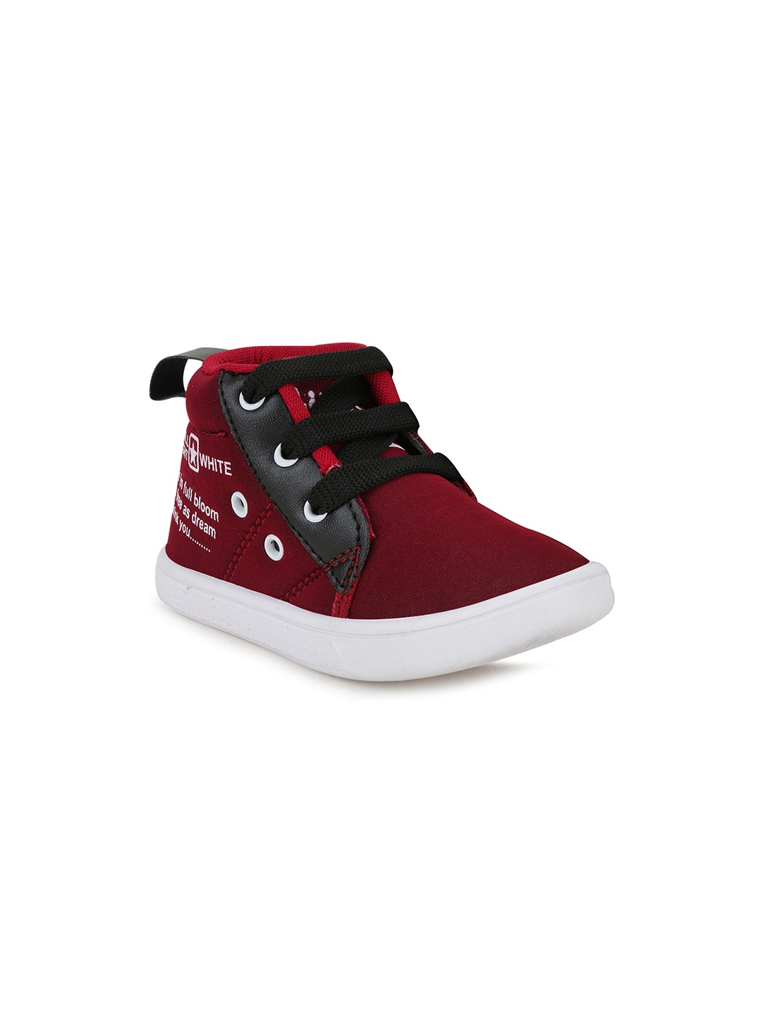 

NEOBABY Unisex Kids Maroon Printed Sneakers