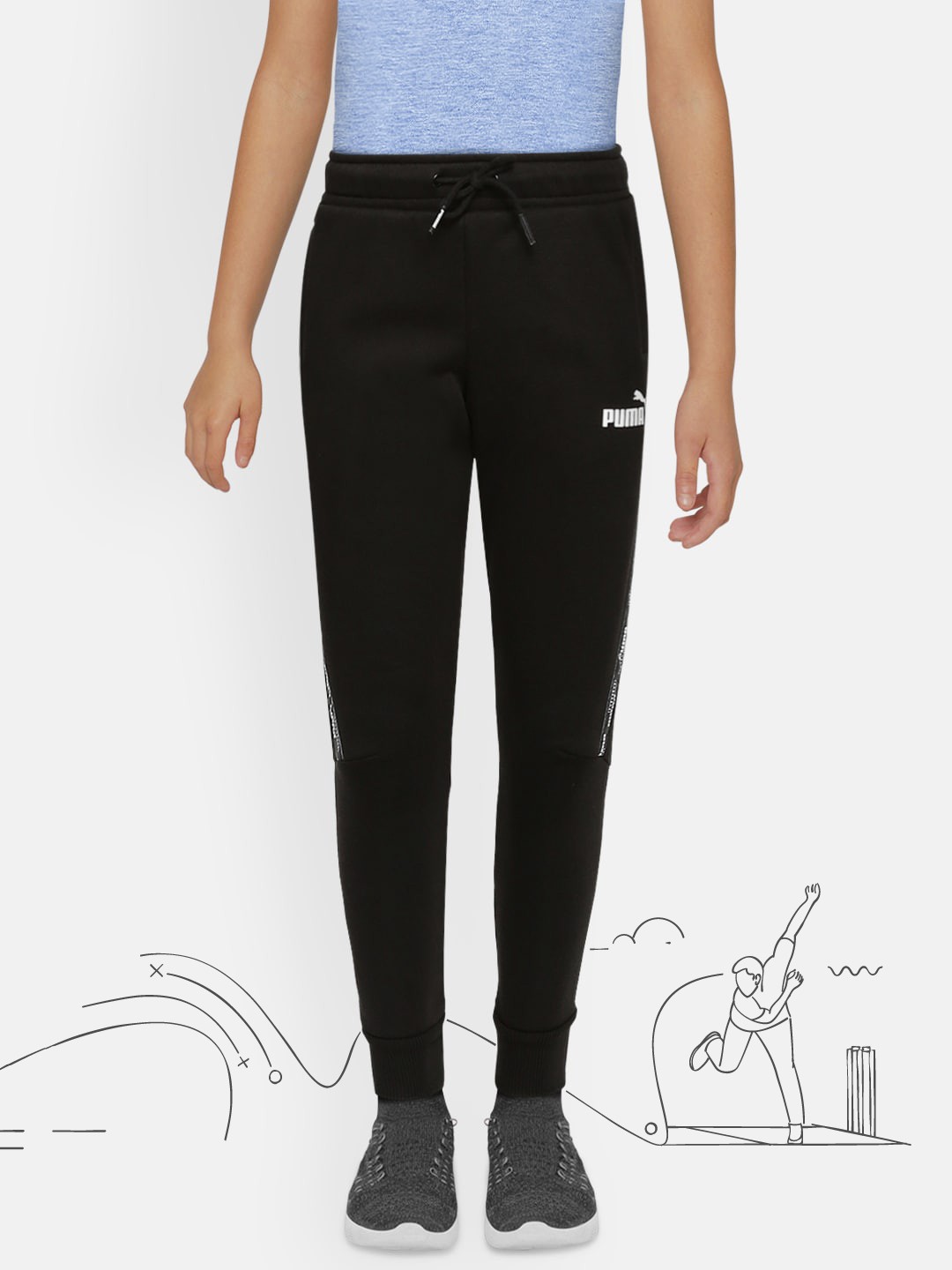 

Puma Boys Black Power Straight Fit Joggers
