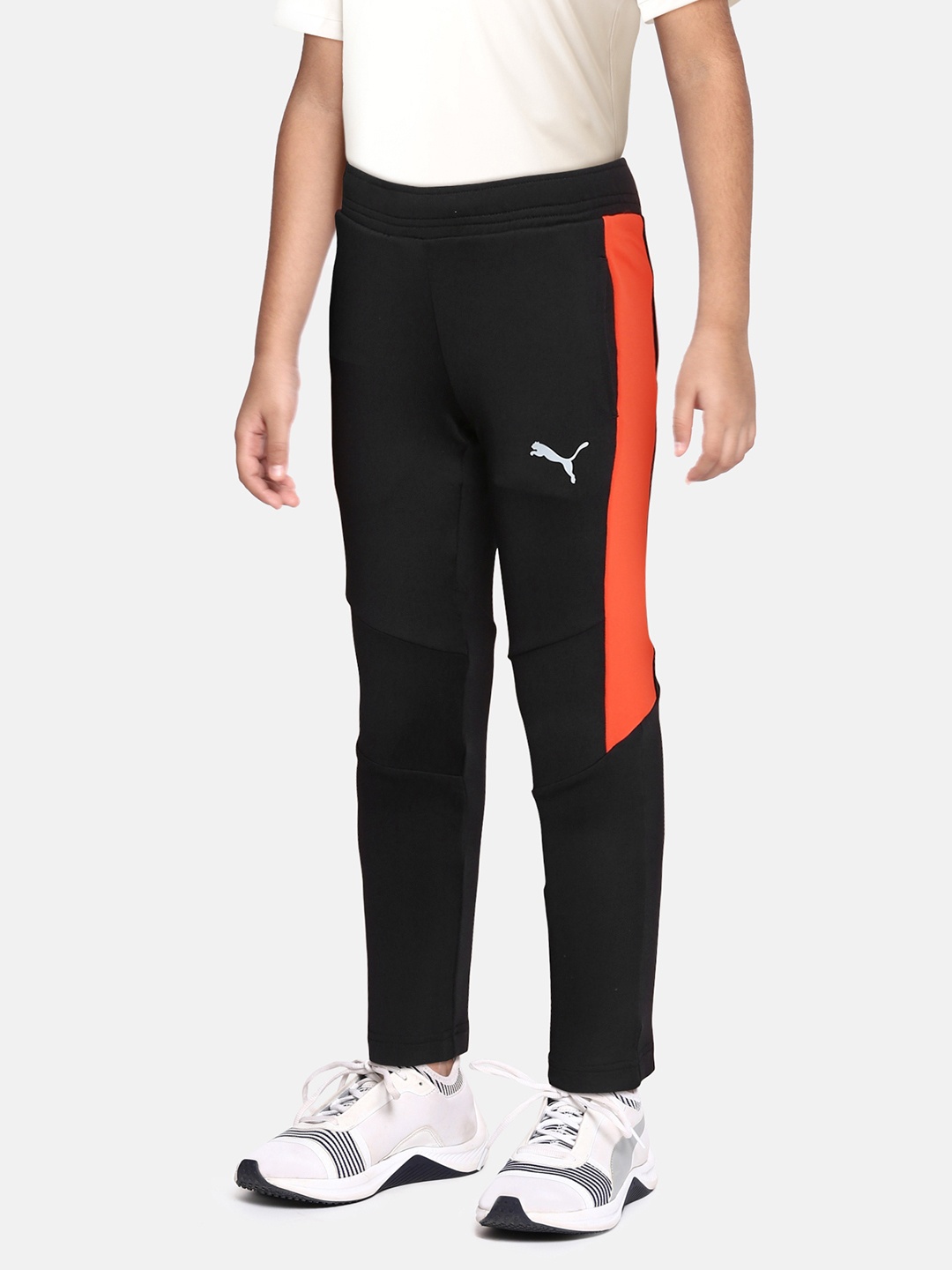 

Puma Men Black & Red Colourblocked one8 Virat Kohli Polyester Regular Track Pants