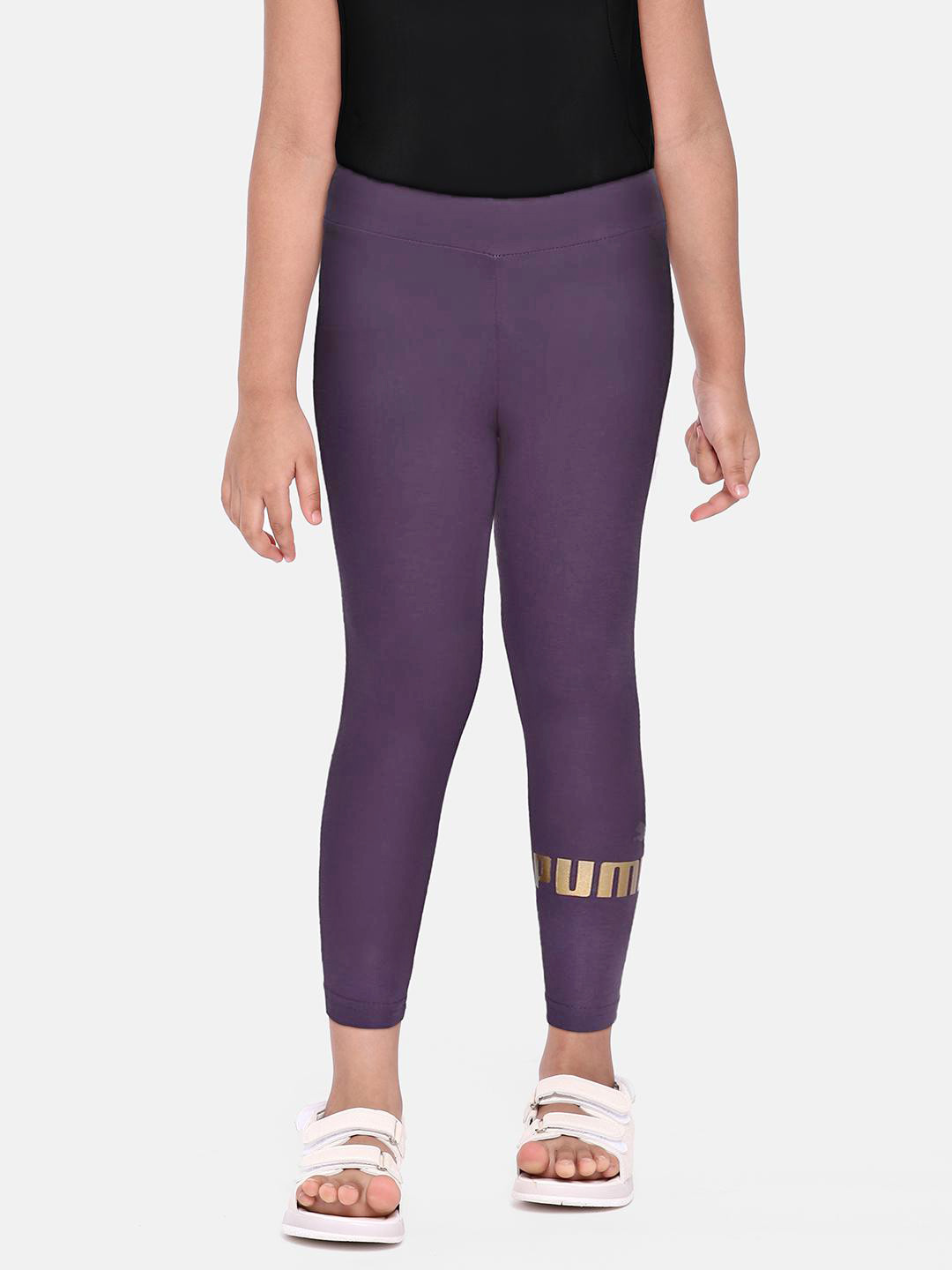 

Puma Girls Purple Essentials+ Logo Slim Tights