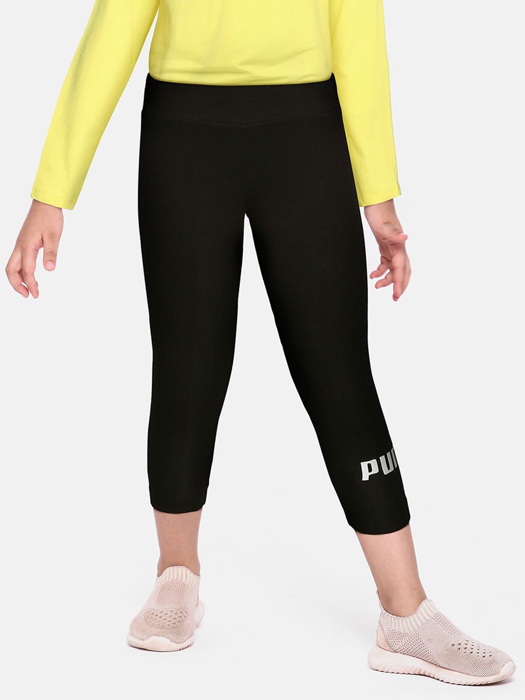 

Puma Girls Black Essentials Logo Slim Tights