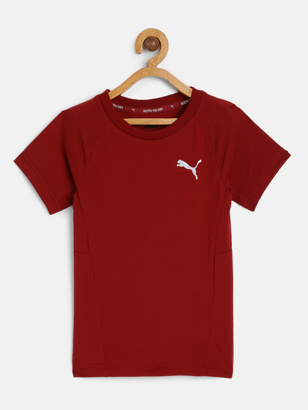 

Puma Boys Red Printed Slim Fit T-shirt