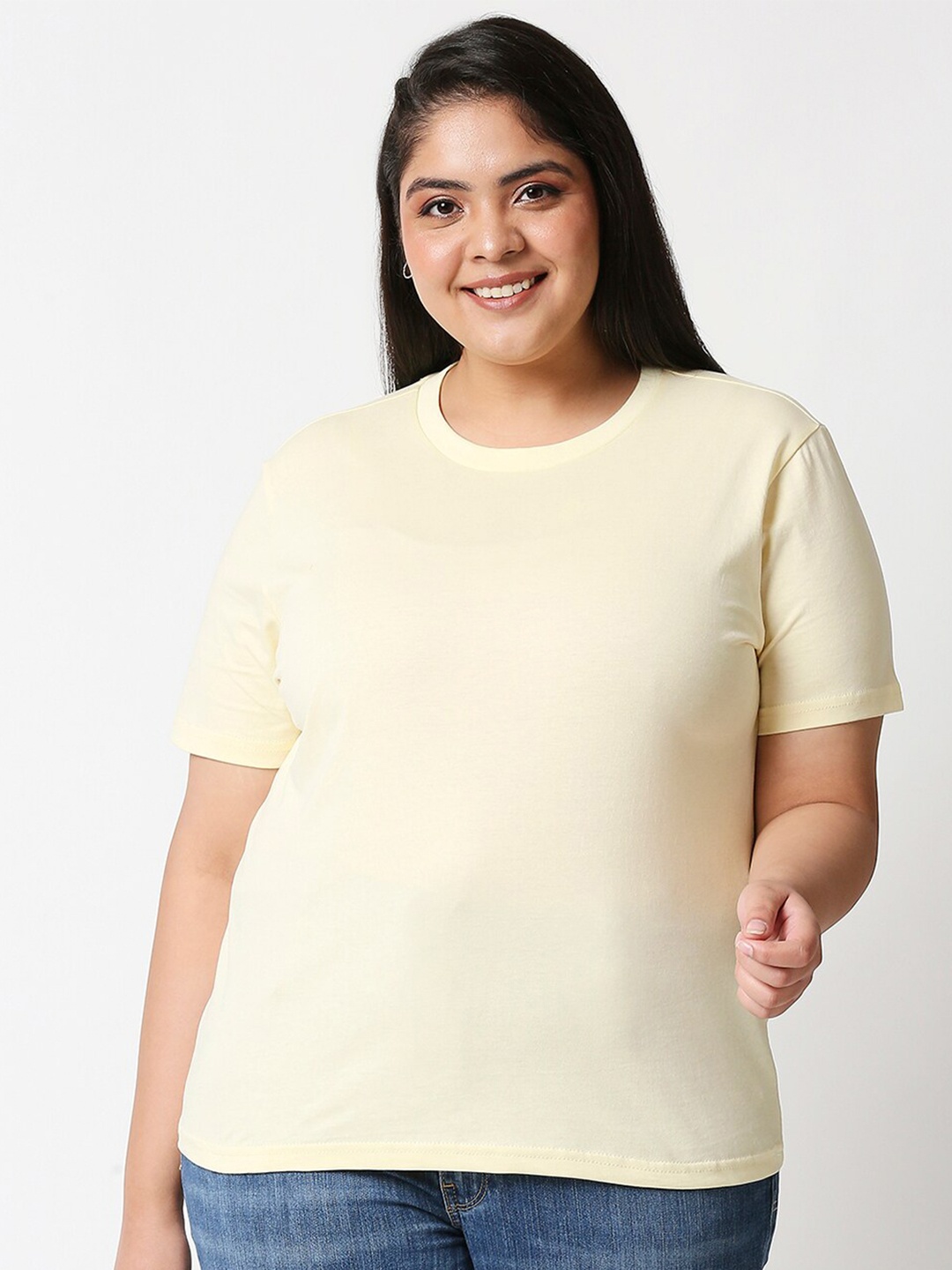 

20Dresses Women Yellow Pure Cotton T-shirt