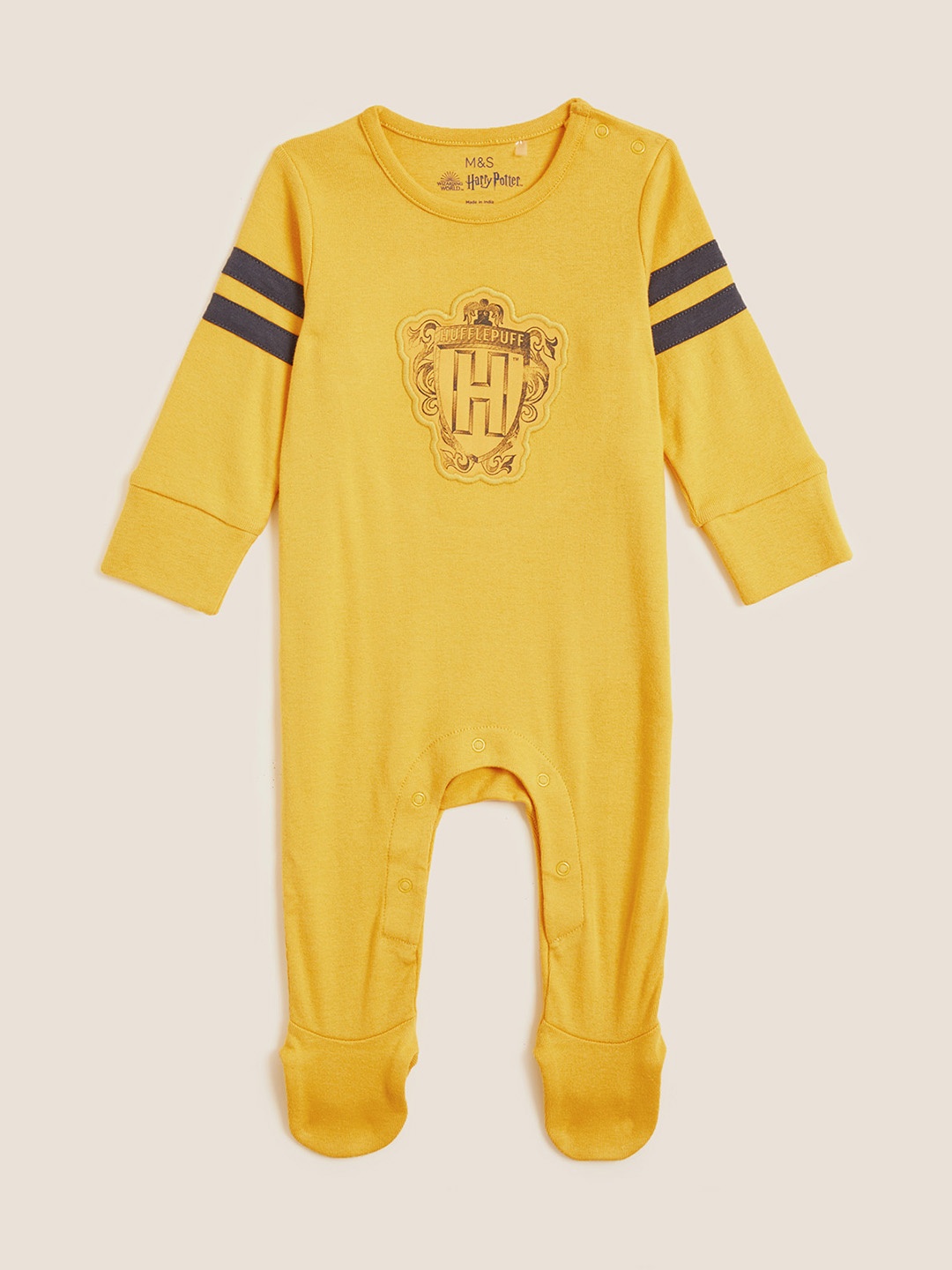 

Marks & Spencer Infant Kids Yellow Pure Cotton Harry Potter Sleepsuit