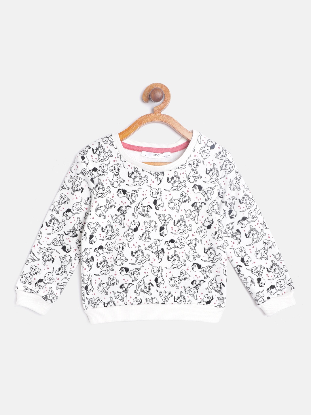 

Marks & Spencer Girls White & Black Disney 101 Dalmatians Print Sweatshirt