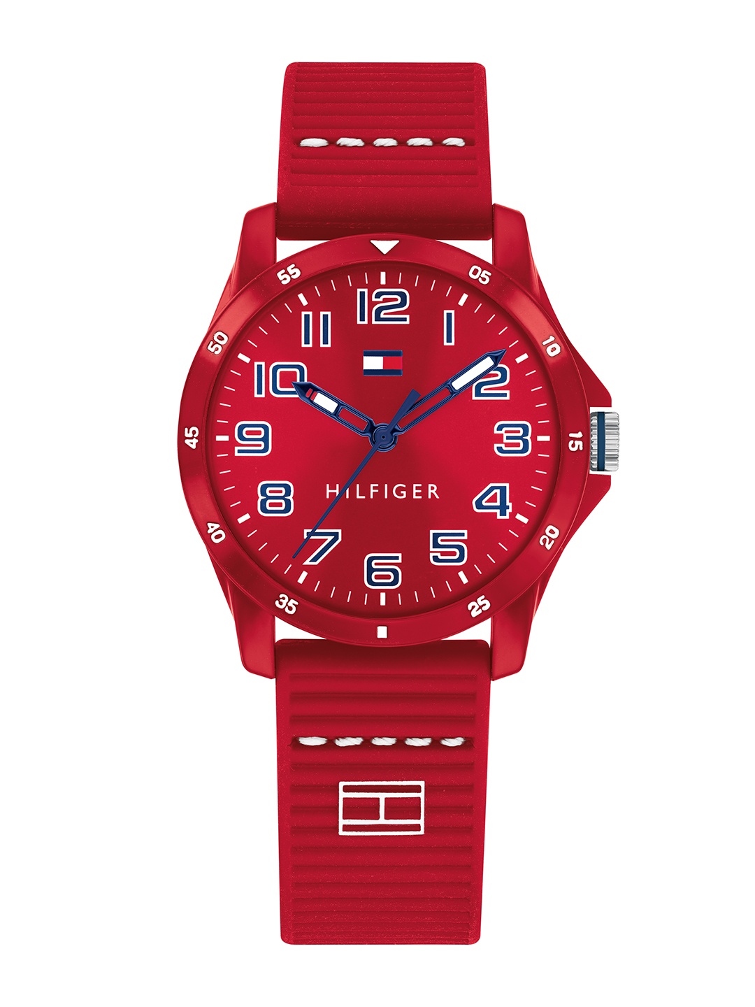 

Tommy Hilfiger Men Red Brass Dial & Red Straps Analogue Watch TH1791690W