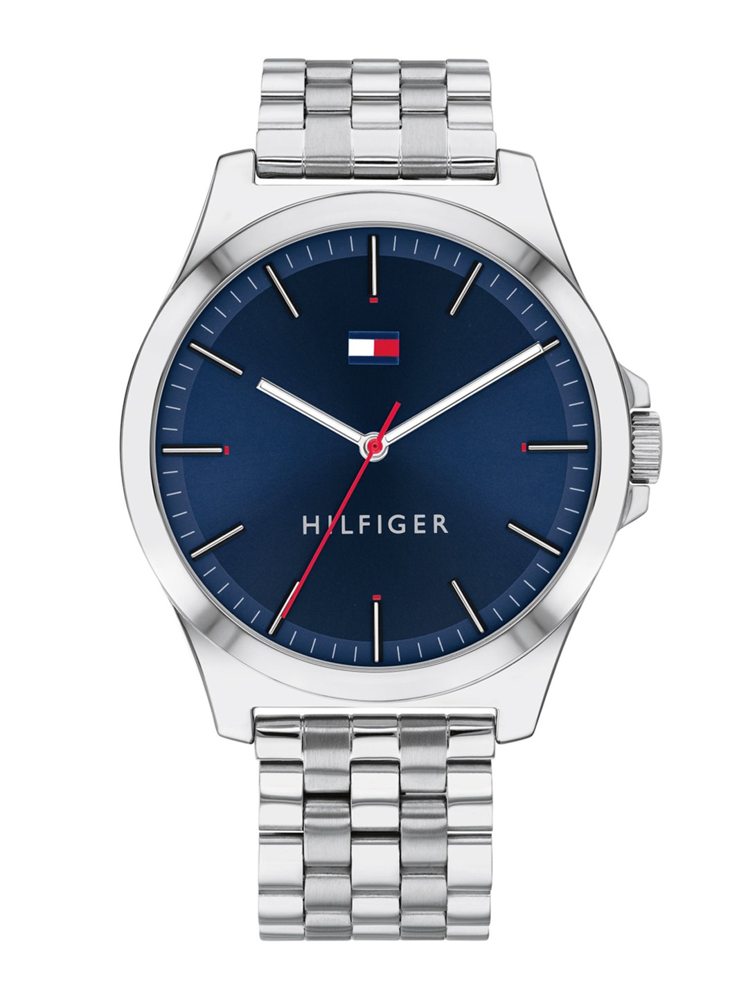 

Tommy Hilfiger Men Blue Dial & Steel Toned Bracelet Style Straps Analogue Watch TH1791713