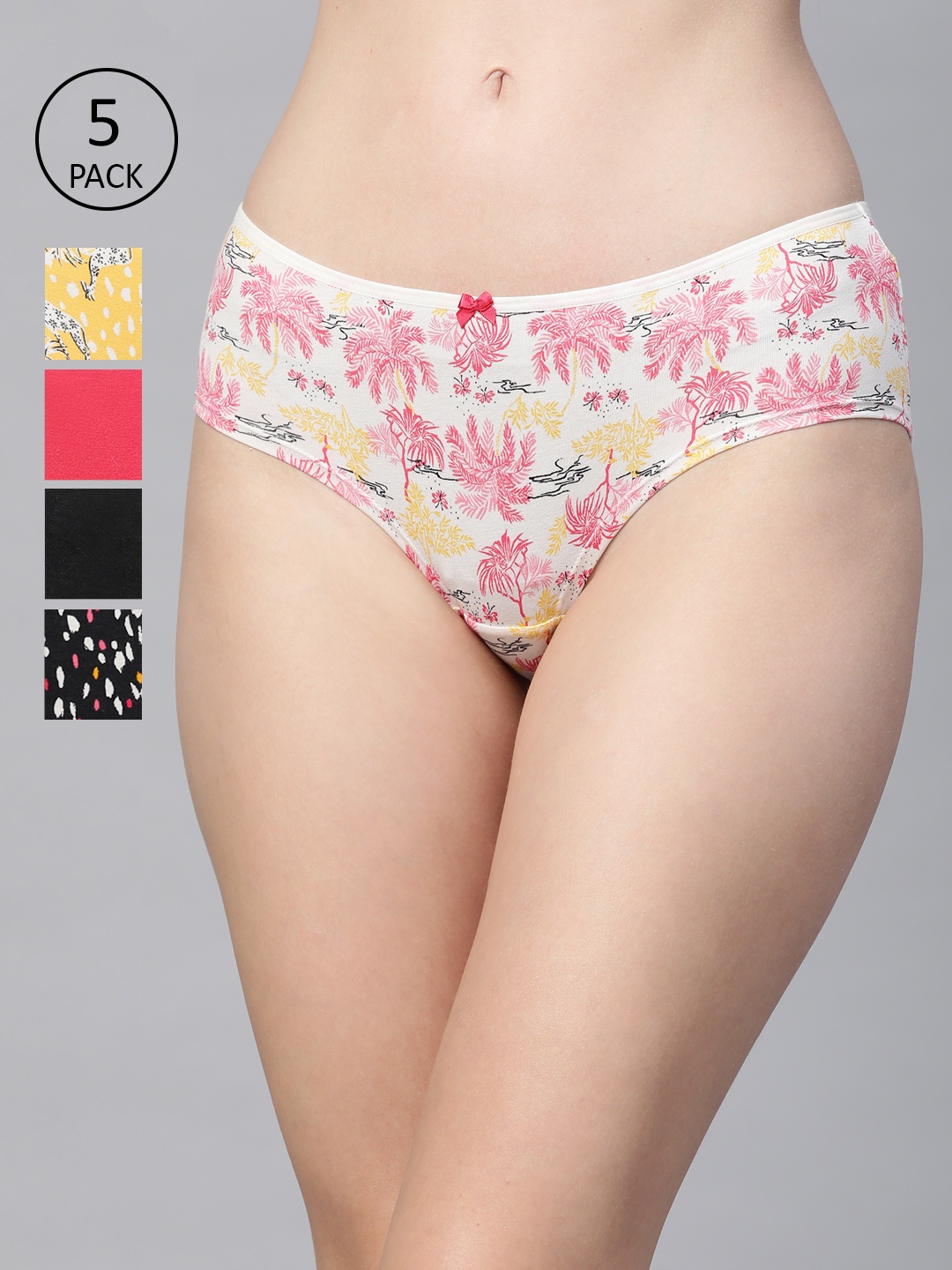 

Marks & Spencer Women Pack of 5 Bikini Briefs T612067XPINK, Pink