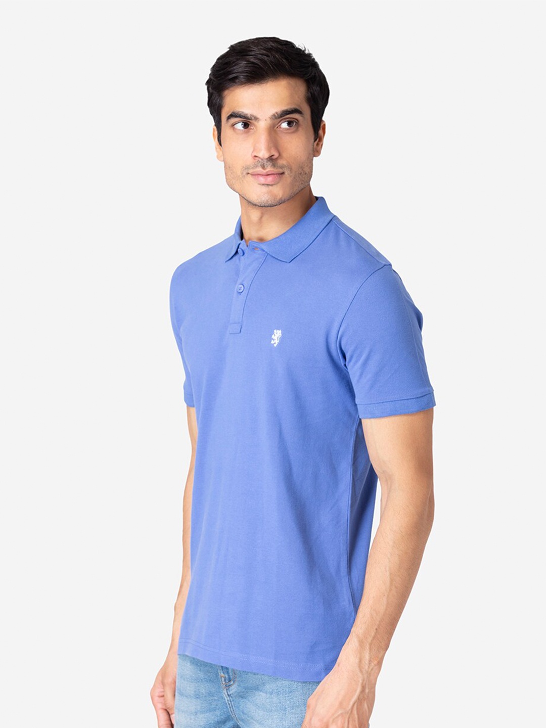 

Red Tape Men Blue Pure Cotton T-shirt