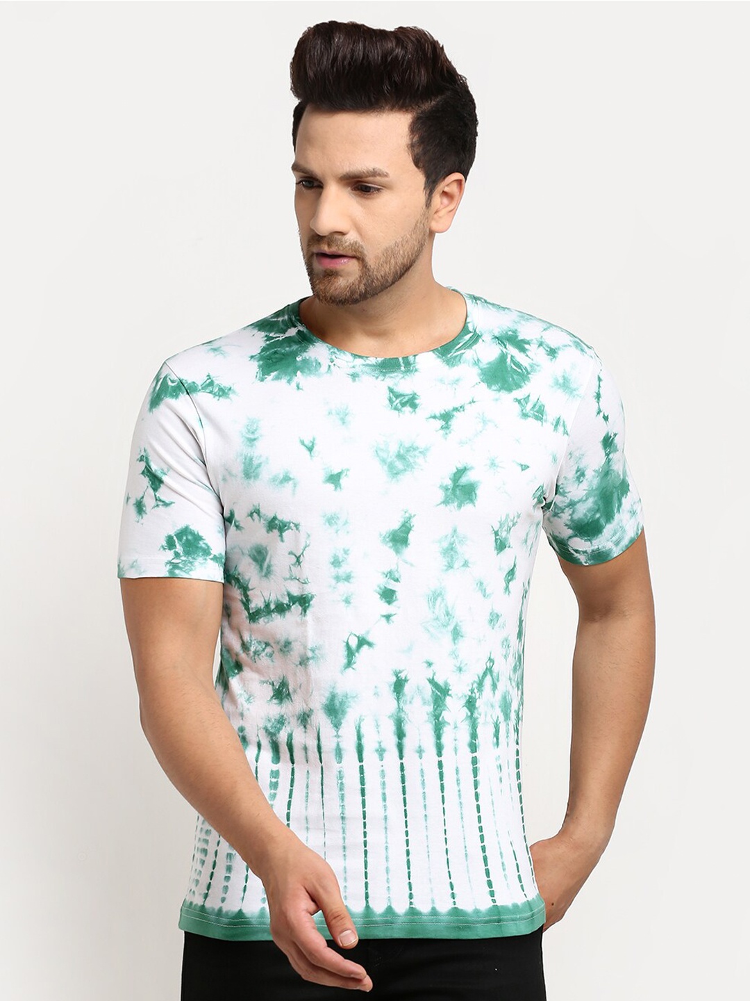 

Ennoble Men Green Dyed T-shirt