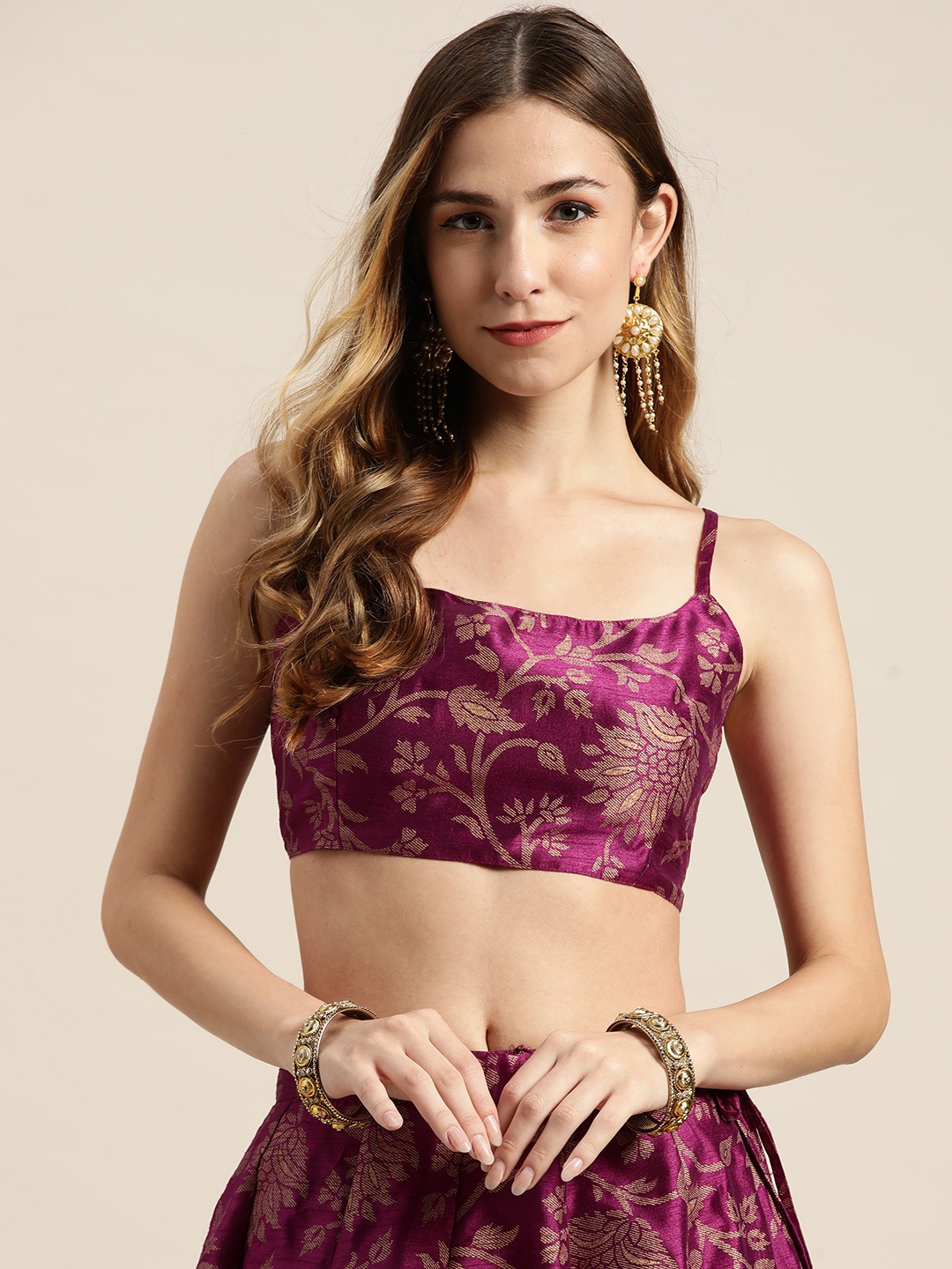 

Shae by SASSAFRAS Women Charming Purple Floral Top