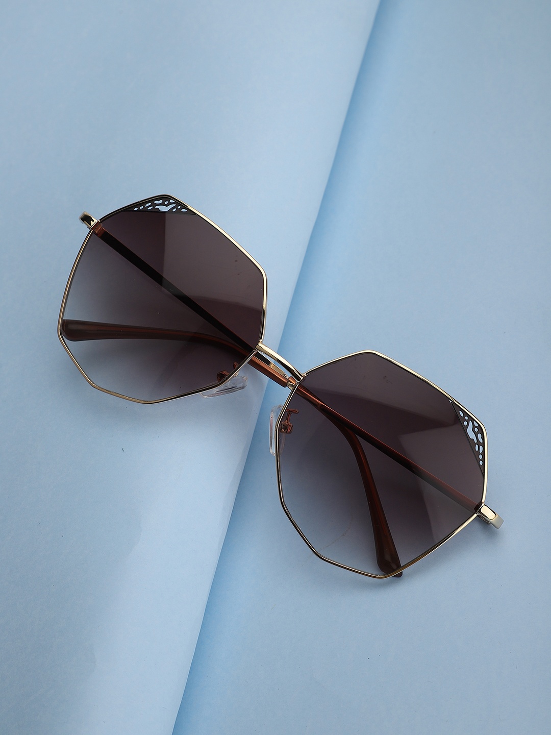 

Carlton London Women UV Protected Lens Oversized Sunglasses, Brown