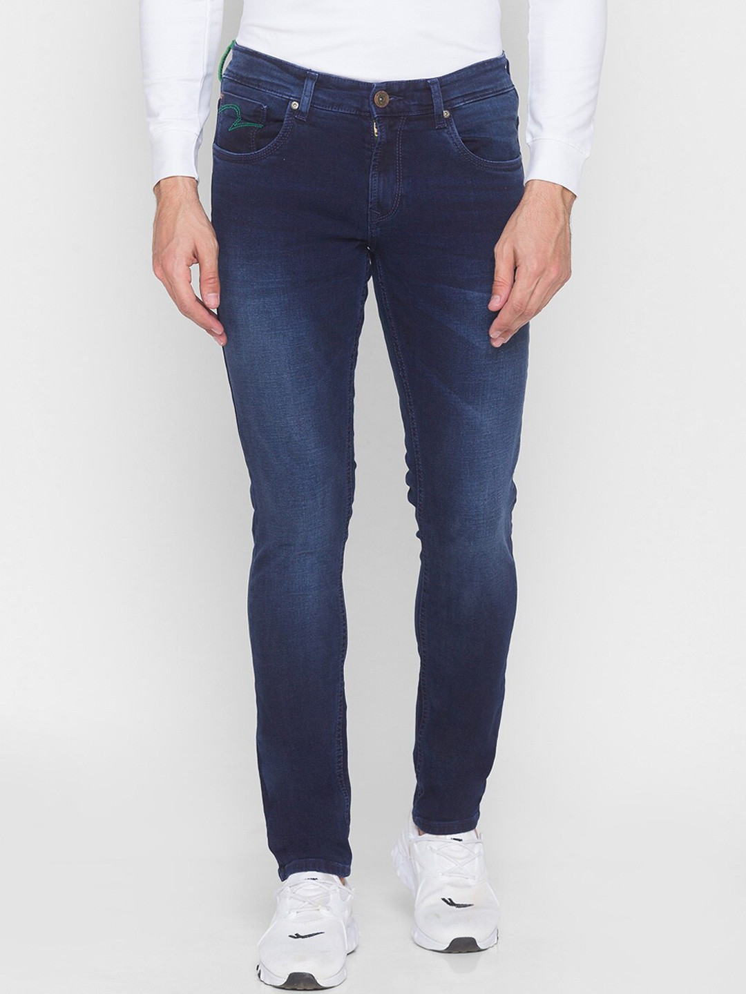 

SPYKAR Men Blue Skinny Fit Low-Rise Light Fade Jeans