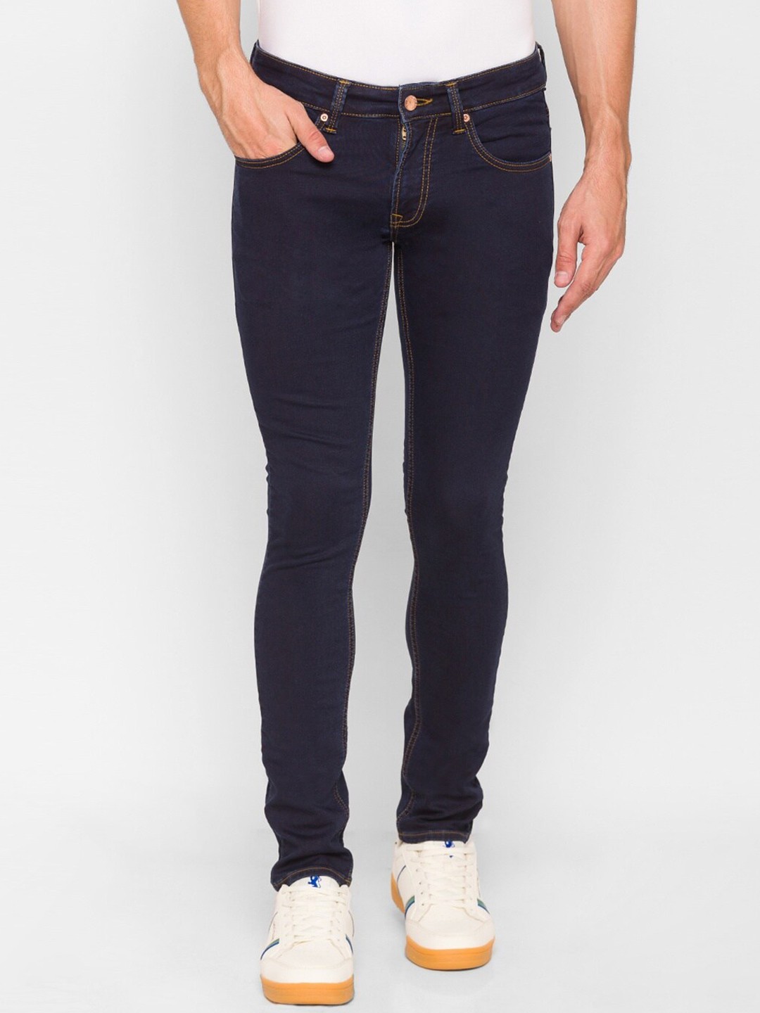 

SPYKAR Men Blue Skinny Fit Low-Rise Jeans