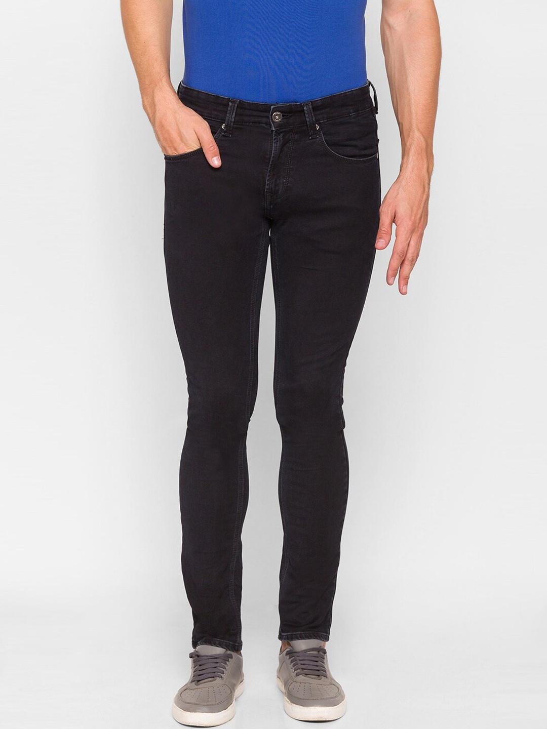

SPYKAR Men Black Skinny Fit Low-Rise Jeans