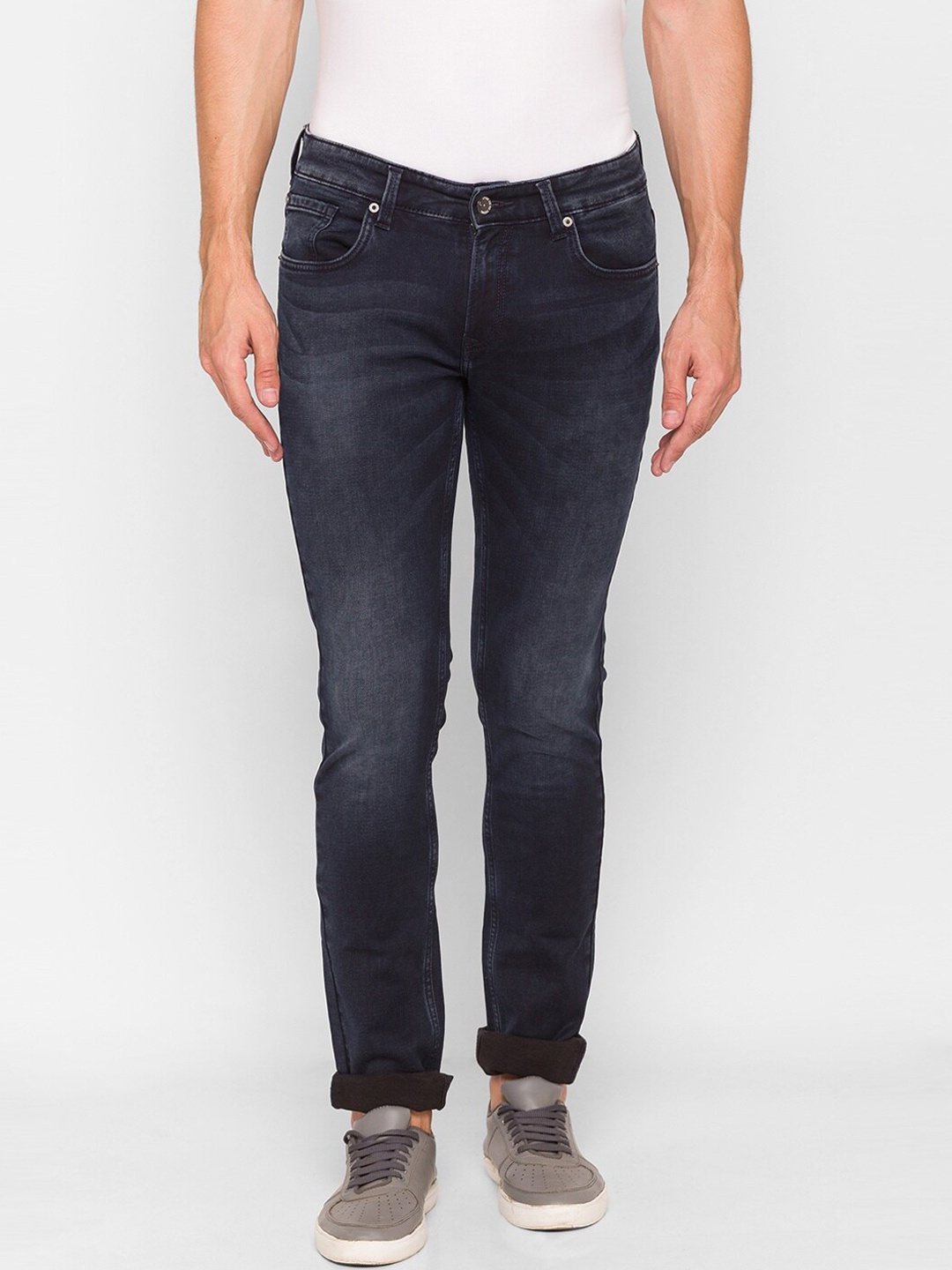 

SPYKAR Men Navy Blue Skinny Fit Low-Rise Jeans