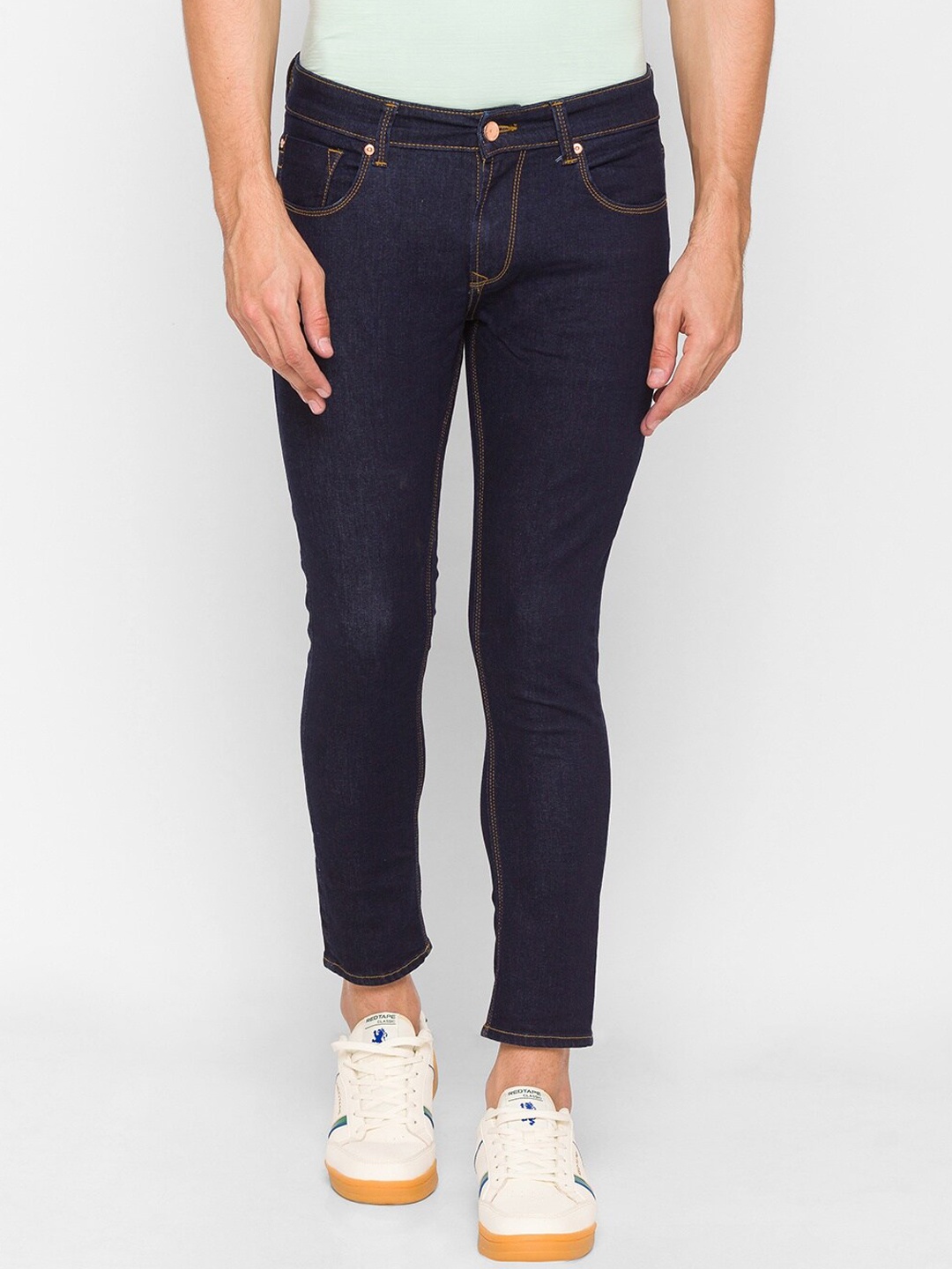 

SPYKAR Men Navy Blue Slim Fit Jeans