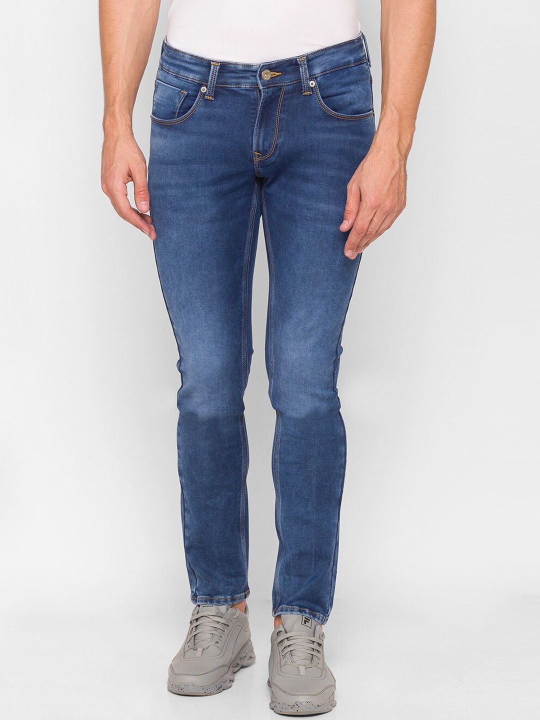 

SPYKAR Men Blue Skinny Fit Low-Rise Jeans