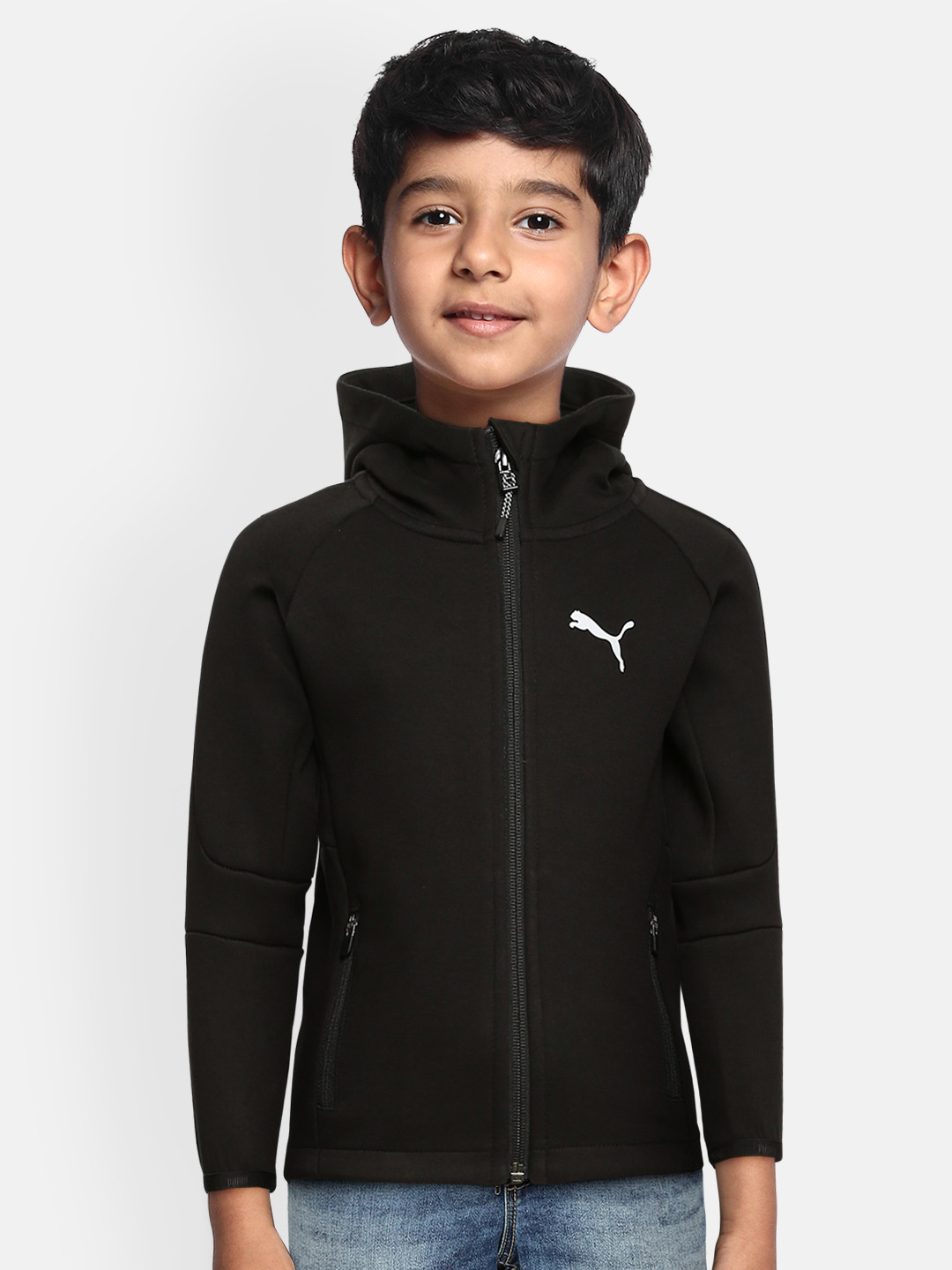 

Puma Boys Black Evostripe Hooded Sweatshirt