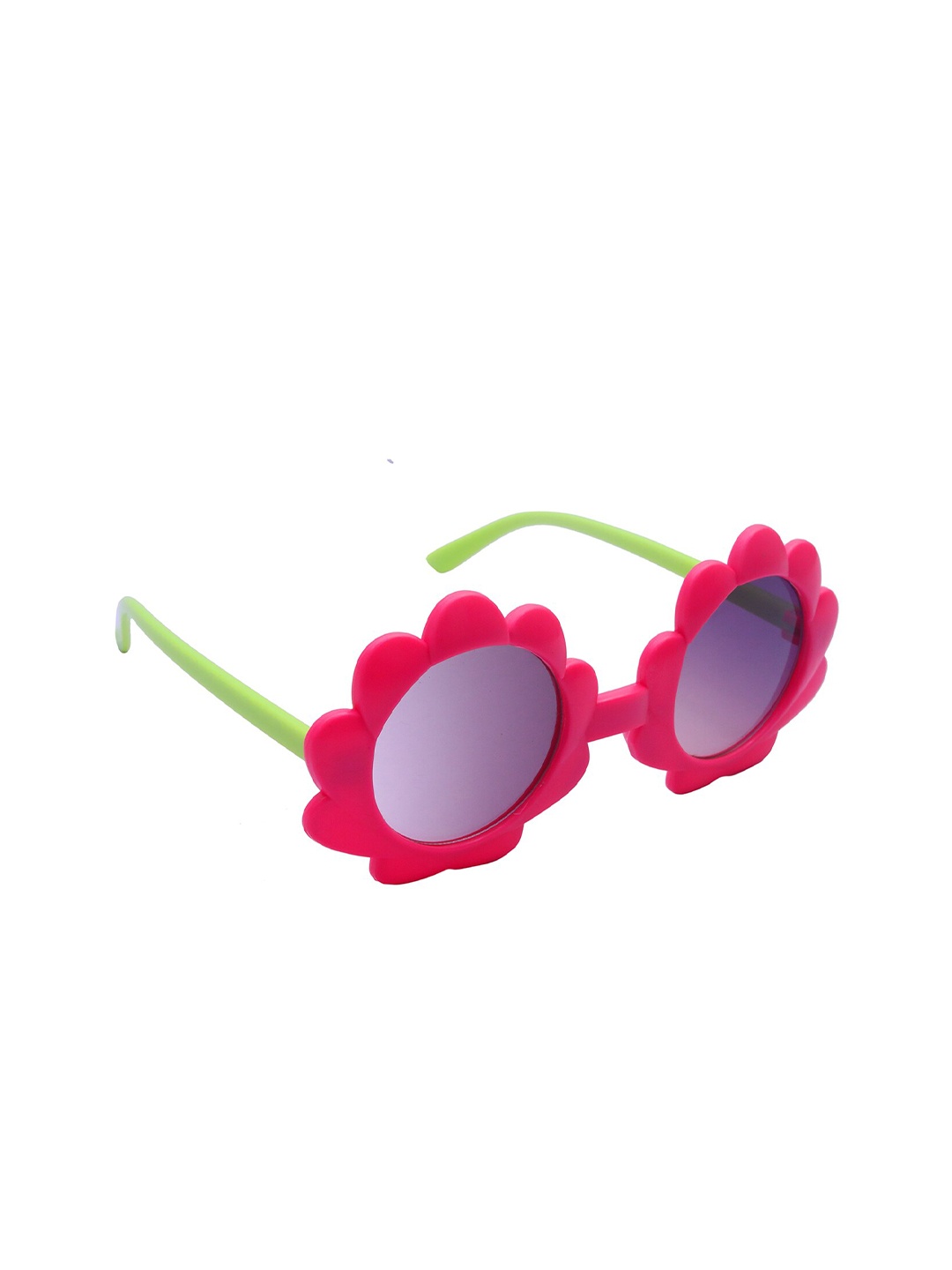 

Spiky Unisex Kids Red Round Full Rim Sunglasses 3315_CRIMS_VIO