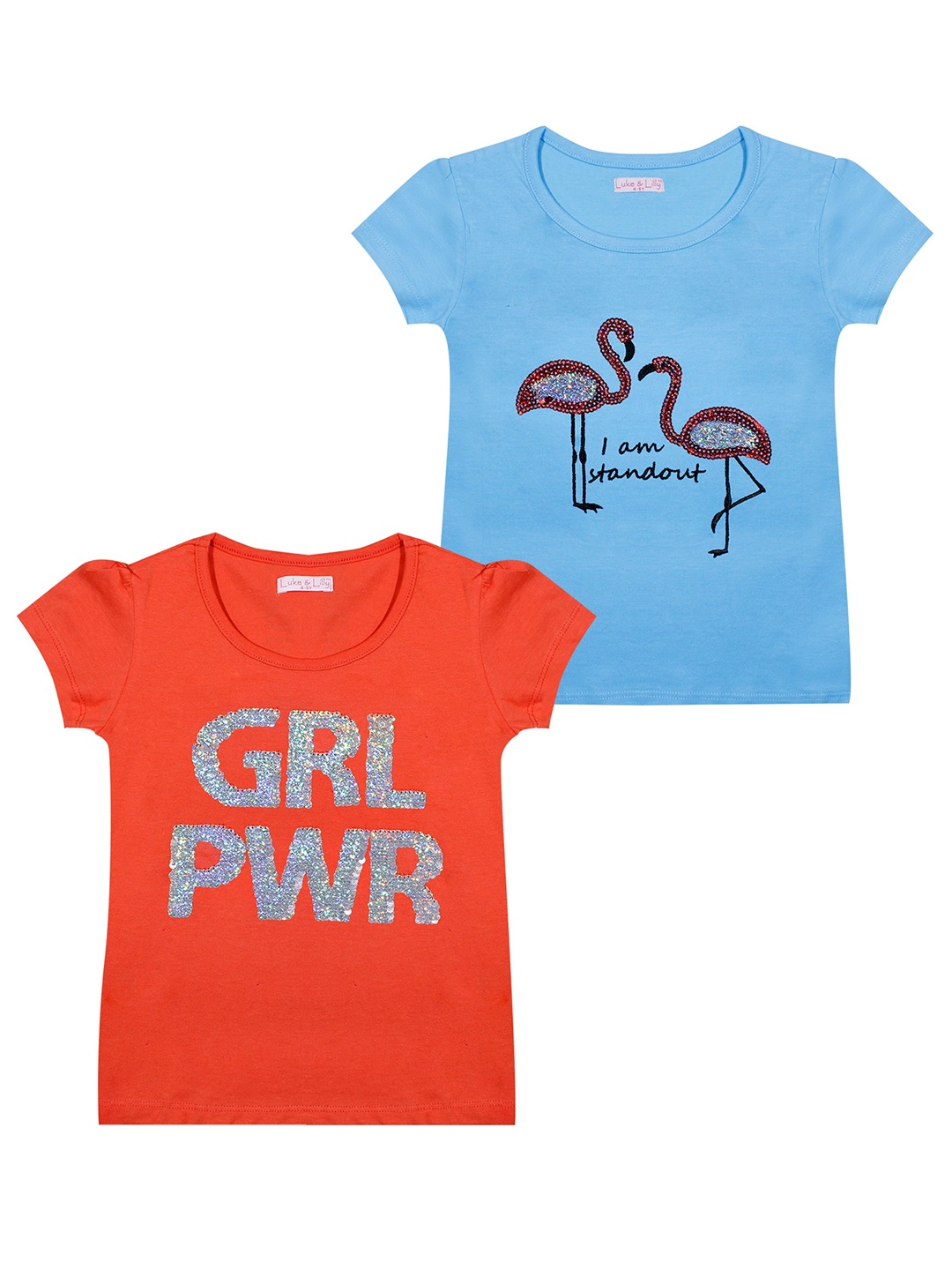 

Luke & Lilly Girls Pack Of 2 T-shirts, Red