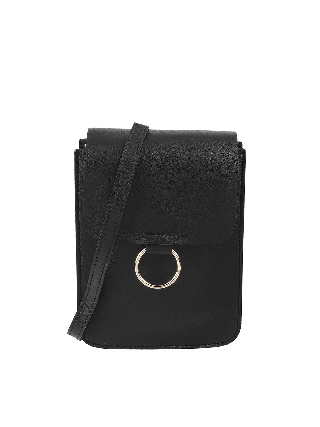 

WALKWAY by Metro Women Black & Gold-Toned Purse Clutch