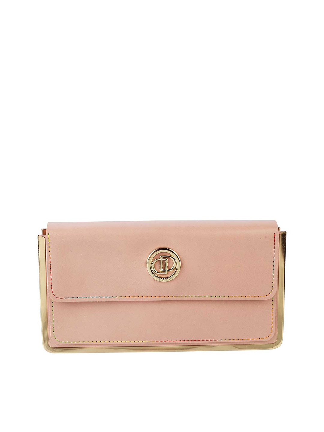 

WALKWAY by Metro Women Peach Solid Synthetic Purse