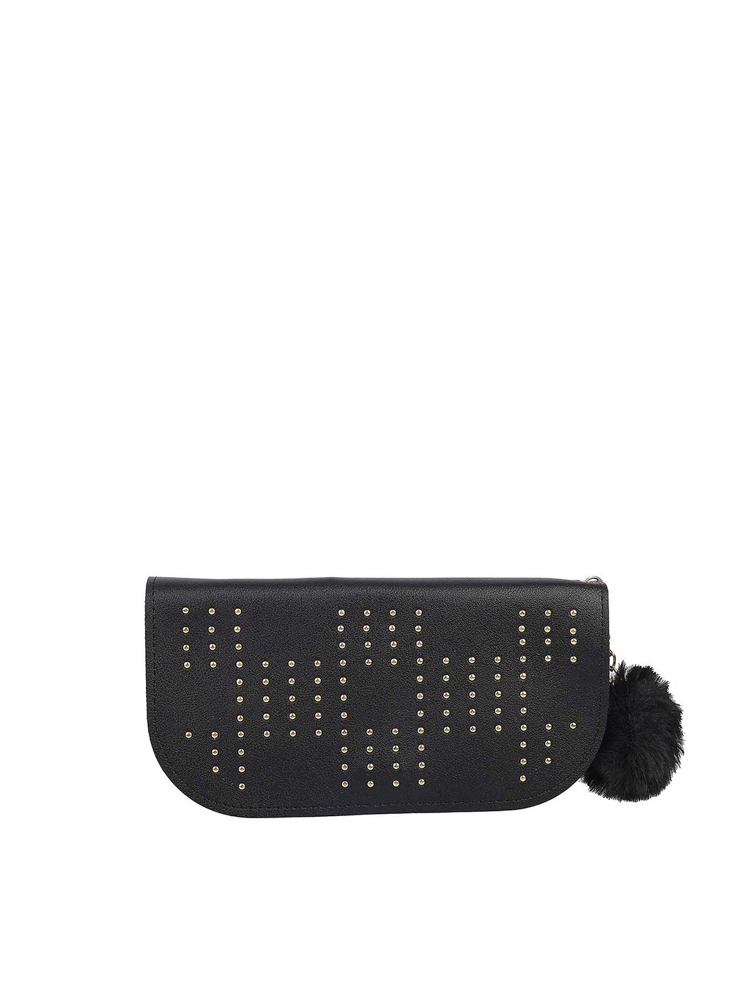 

WALKWAY by Metro Women Black & Gold Embellished Clutch