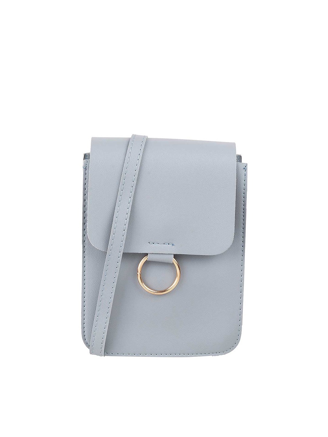 

WALKWAY by Metro Blue & Gold-Toned Solid Purse Clutch