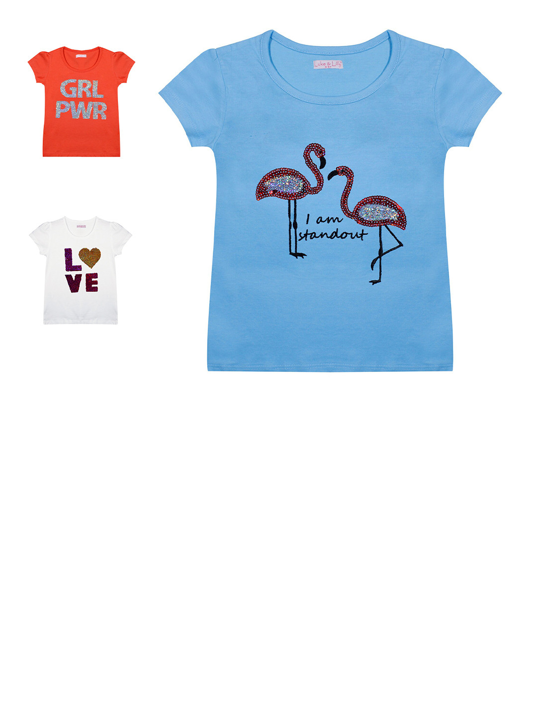 

Luke & Lilly Girls Pack Of 3 T-shirts, Red