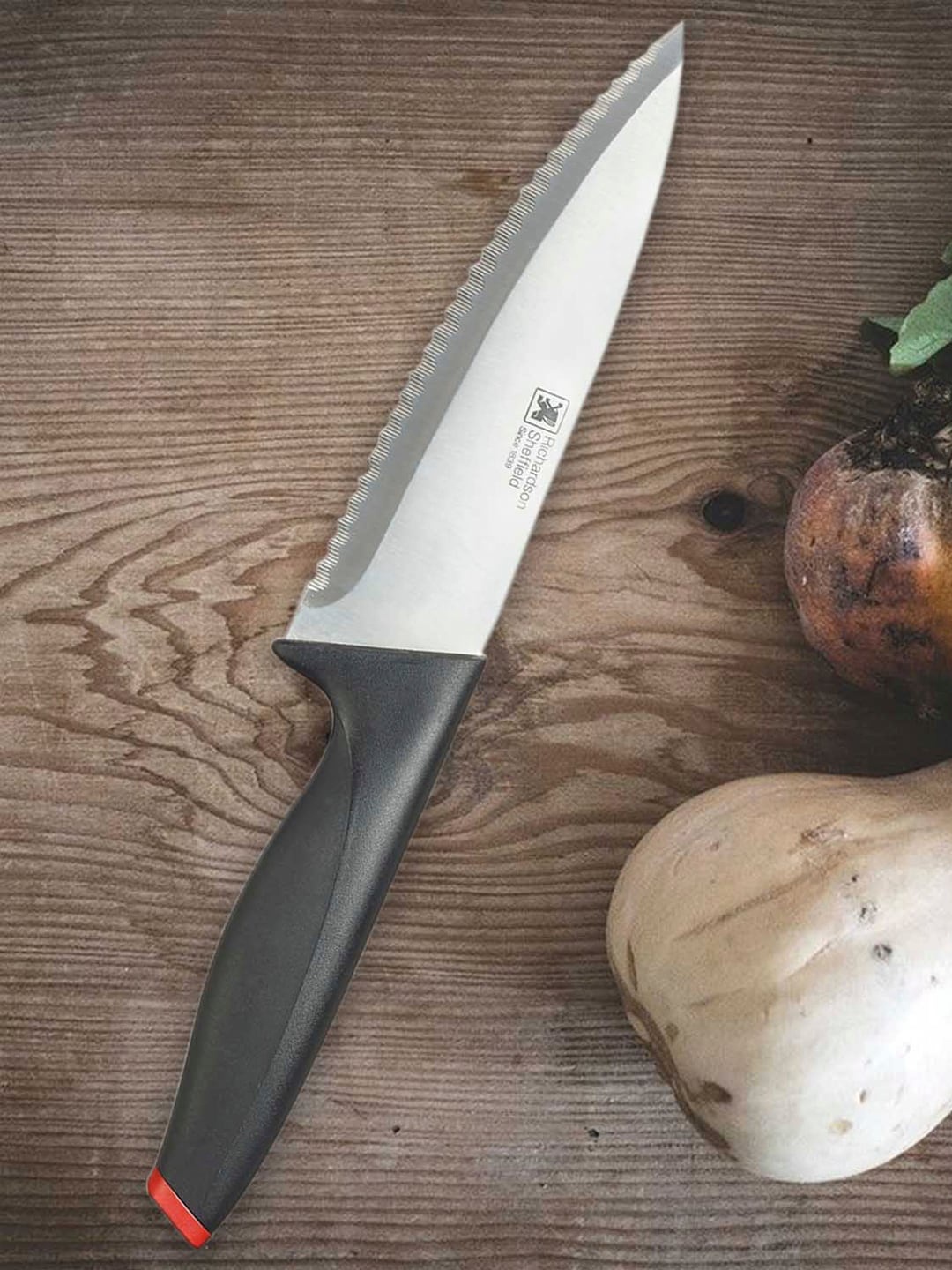 

Richardson Sheffield Black & Steel-Toned Solid Cook's Knife