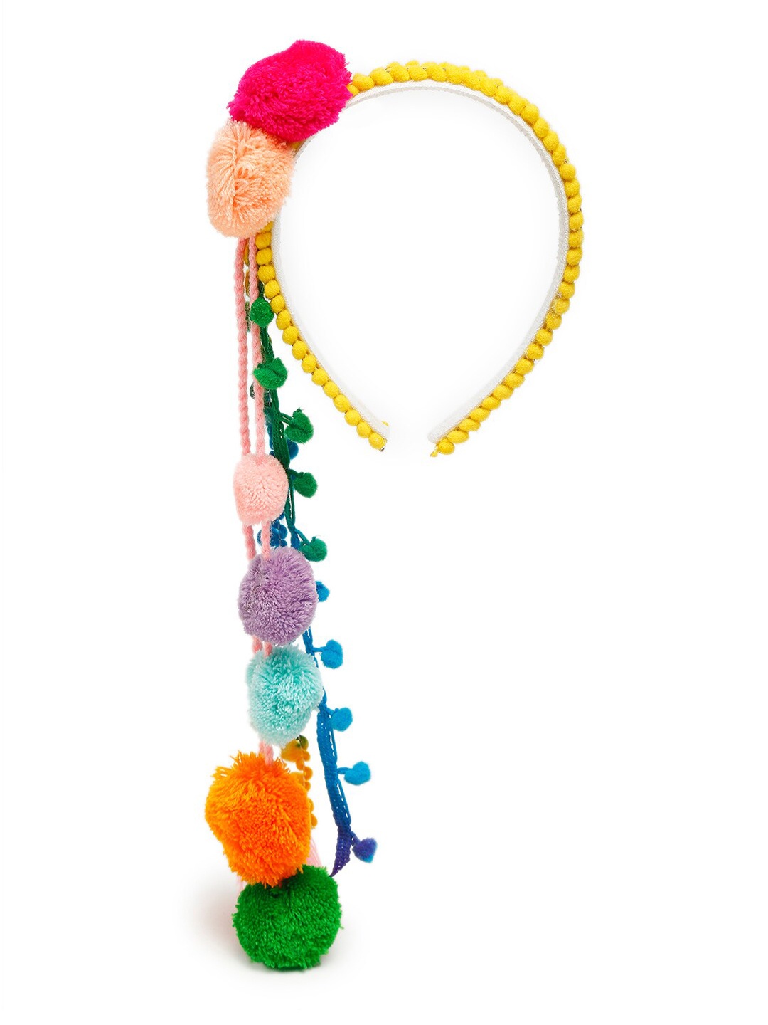 

TIPY TIPY TAP Girls Yellow Pom Pom Hairband