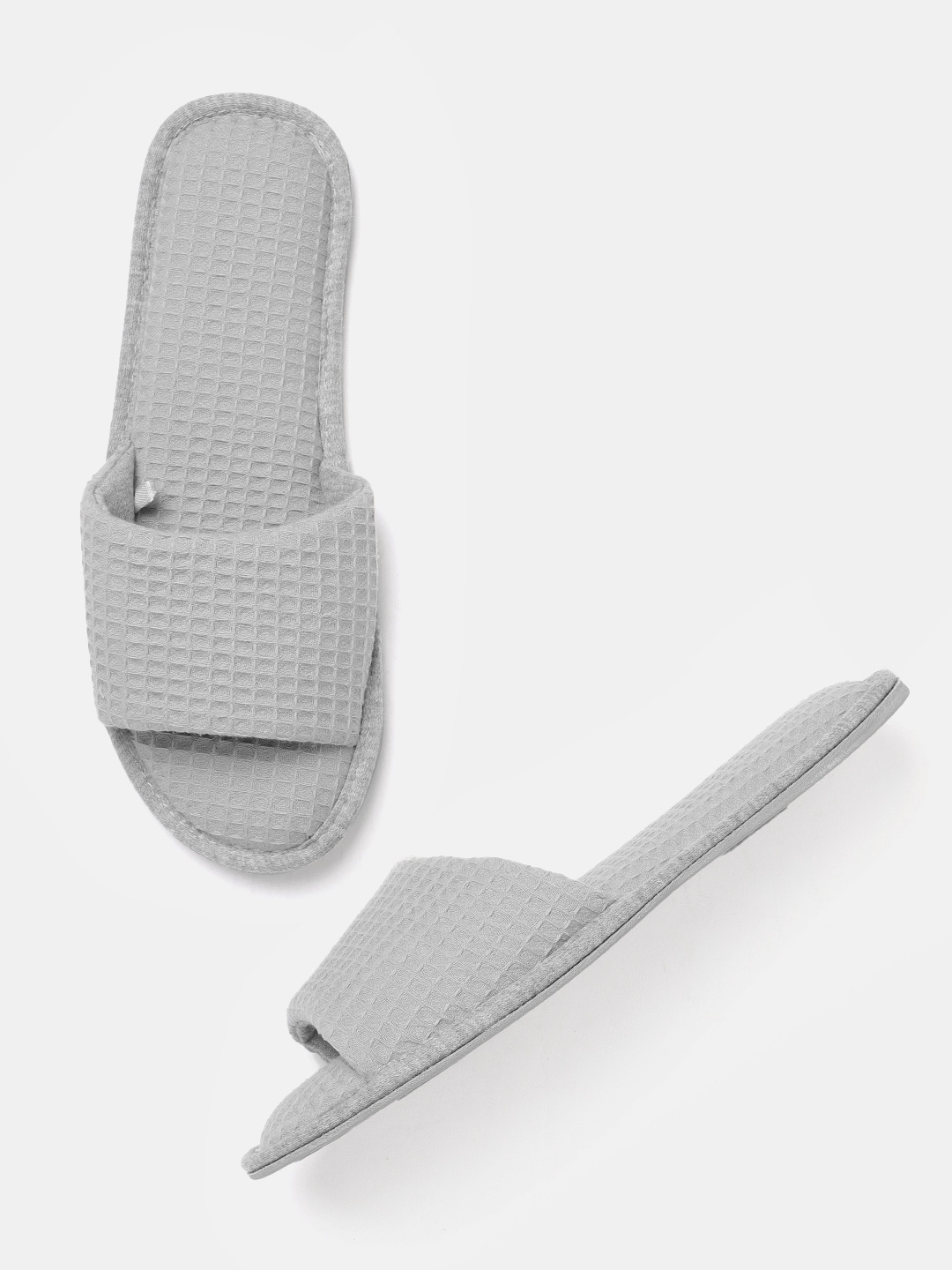 

Marks & Spencer Women Grey Self Design Sliders